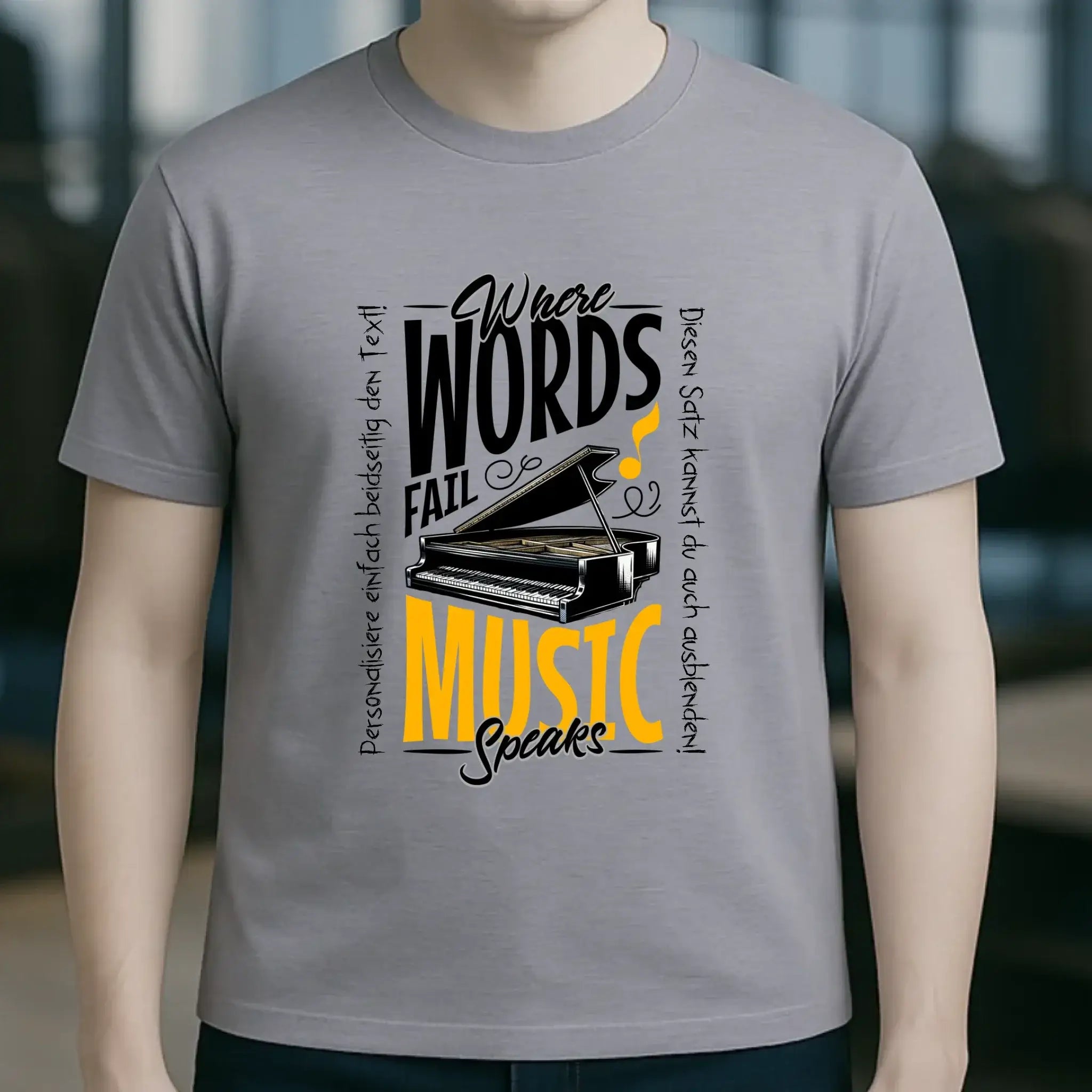 8in1-Kollektion: Music speaks + Wunschtext • personalisiert • diverse Artikel