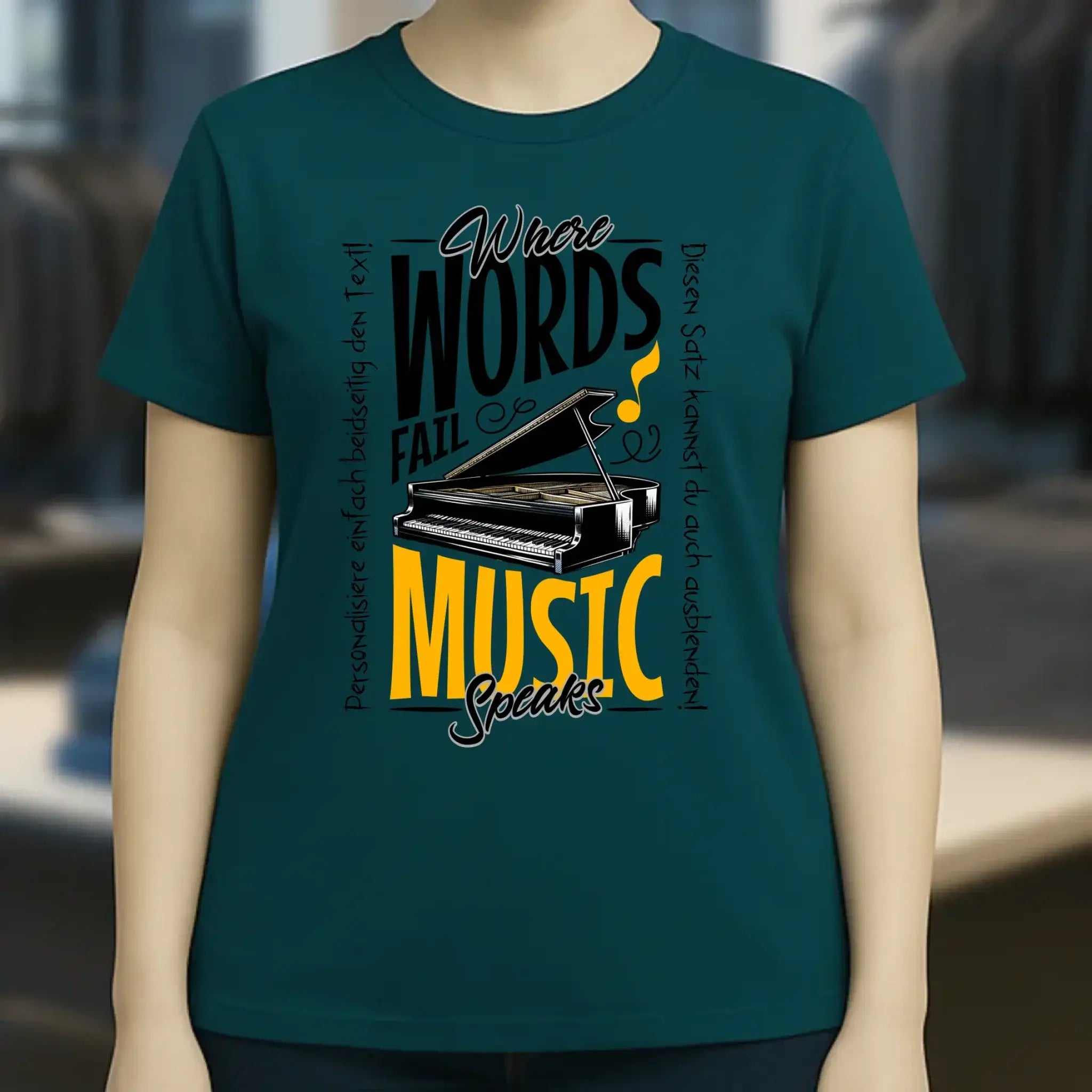 8in1-Kollektion: Music speaks + Wunschtext • personalisiert • diverse Artikel