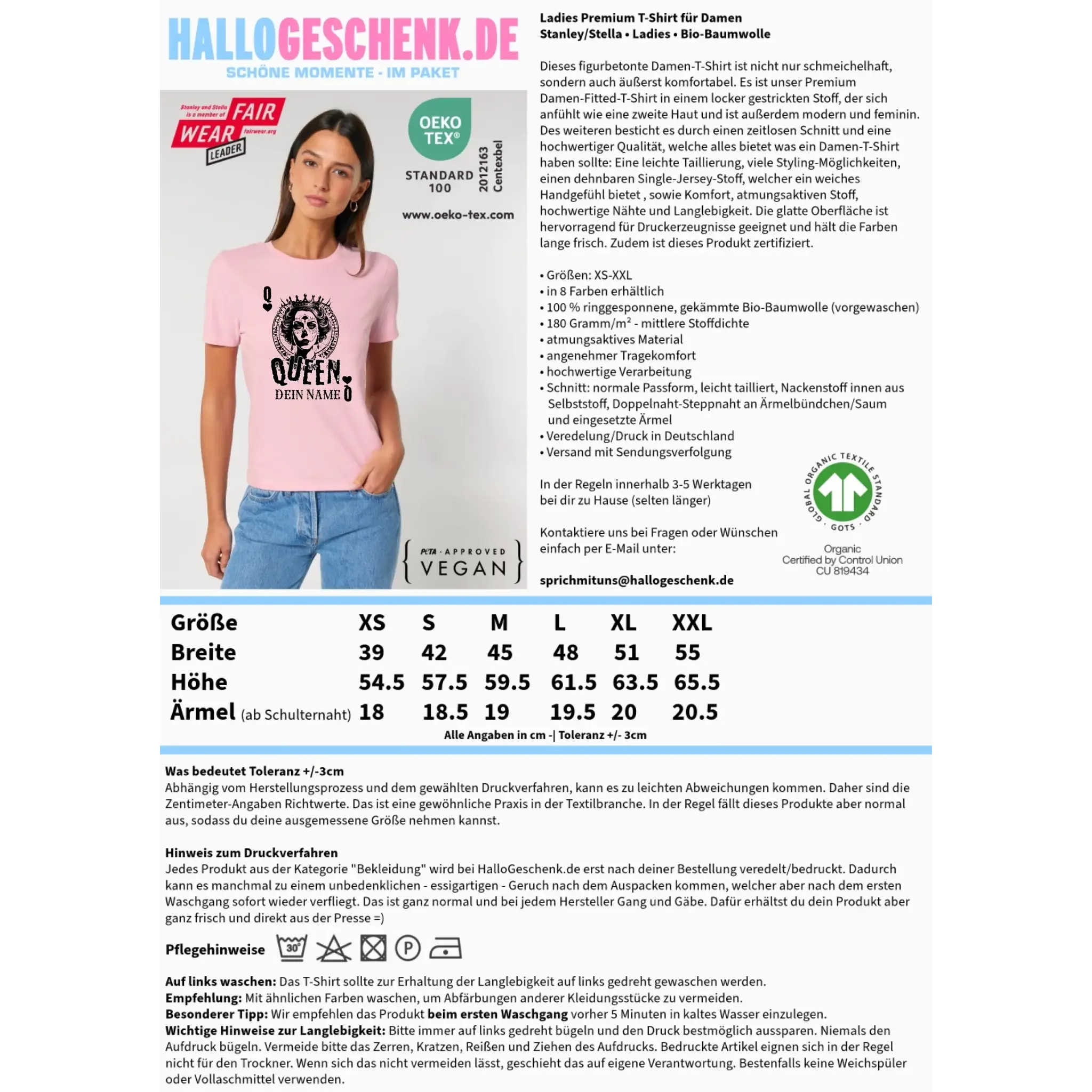 8in1-Kollektion: Poker Queen + Wunschtext • personalisiert • diverse Artikel