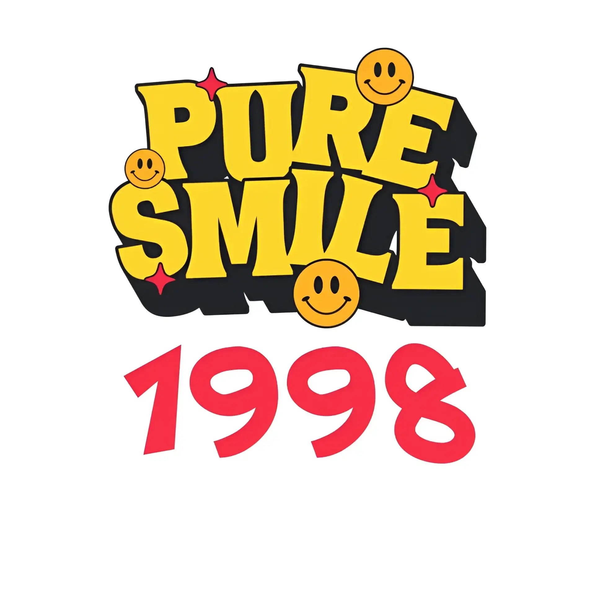 8in1-Kollektion: Pure Smile + Wunschtext • personalisiert • diverse Artikel - ausgestanzter Sticker 20x20 cm