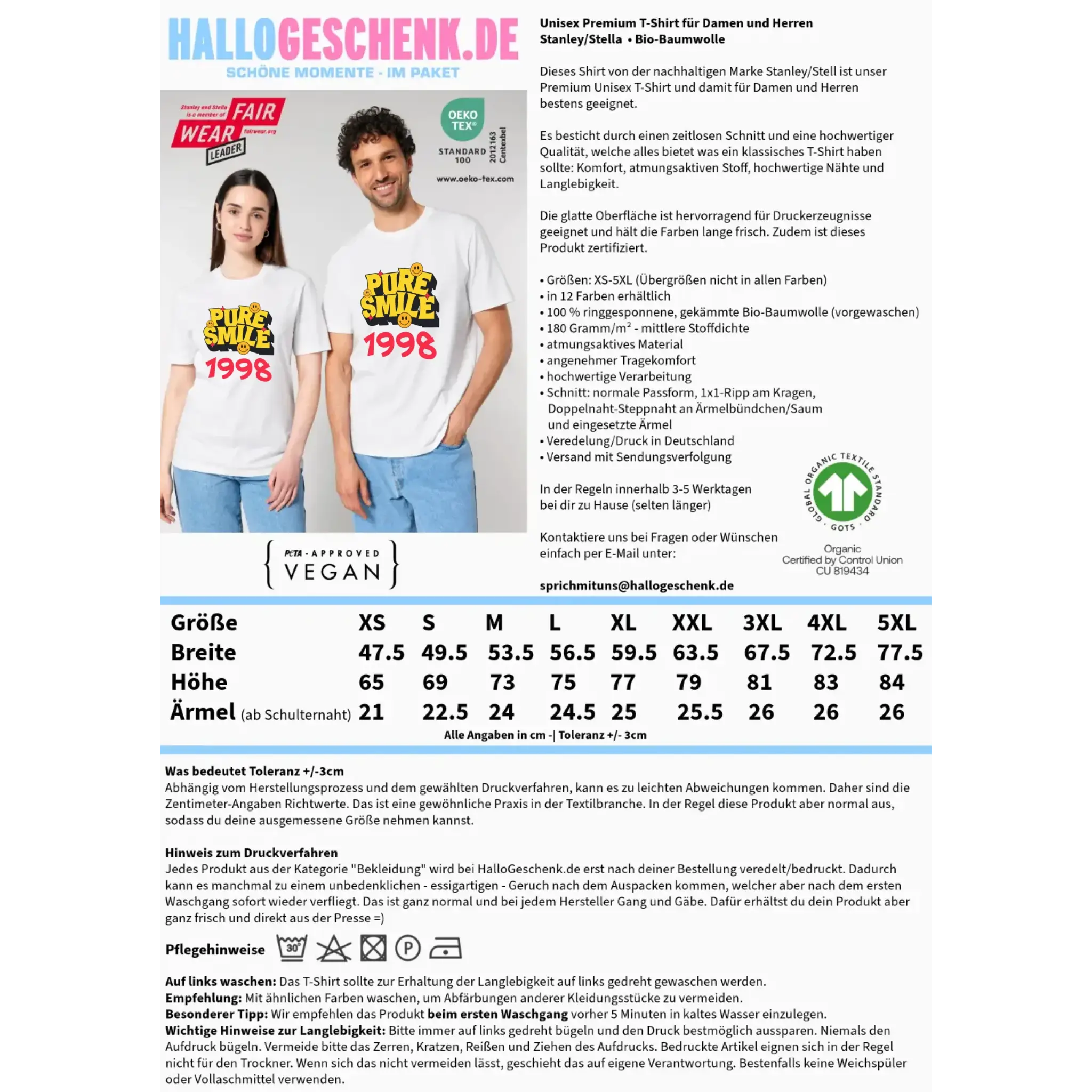 8in1-Kollektion: Pure Smile + Wunschtext • personalisiert • diverse Artikel