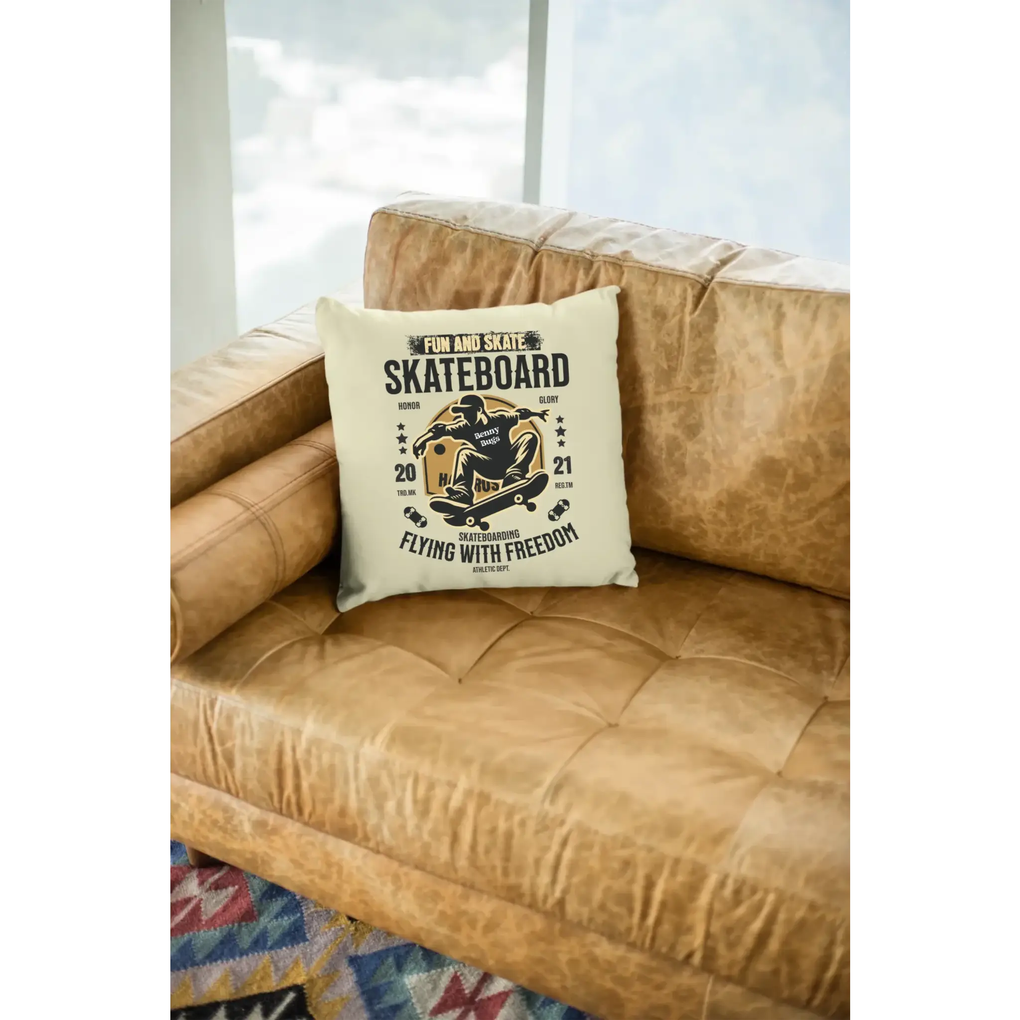 mockup-of-a-square-pillow-sitting-on-a-leather-couch-23551