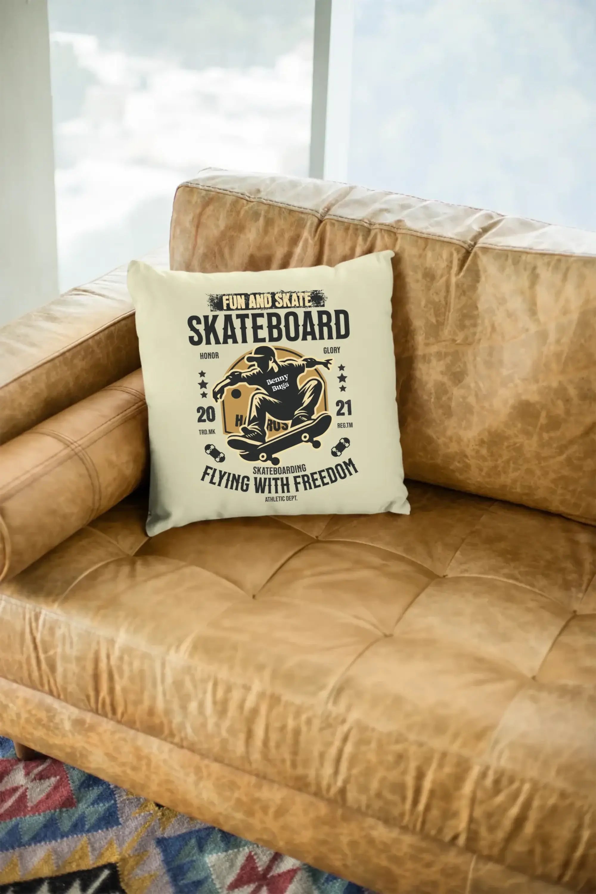 mockup-of-a-square-pillow-sitting-on-a-leather-couch-23551