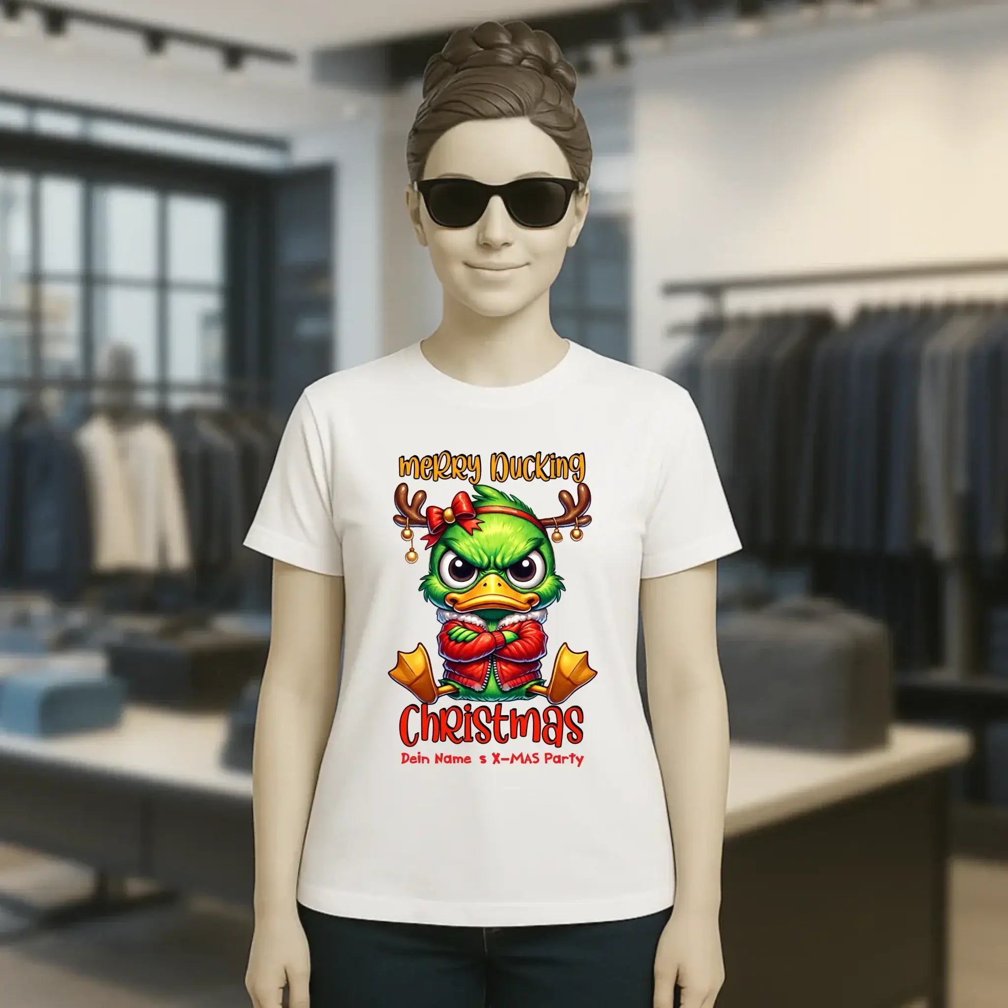 8in1-Kollektion: X-MAS Grinchmas Ducks + Wunschtext • 15 Enten-Motive zur Auswahl • personalisiert • diverse Artikel