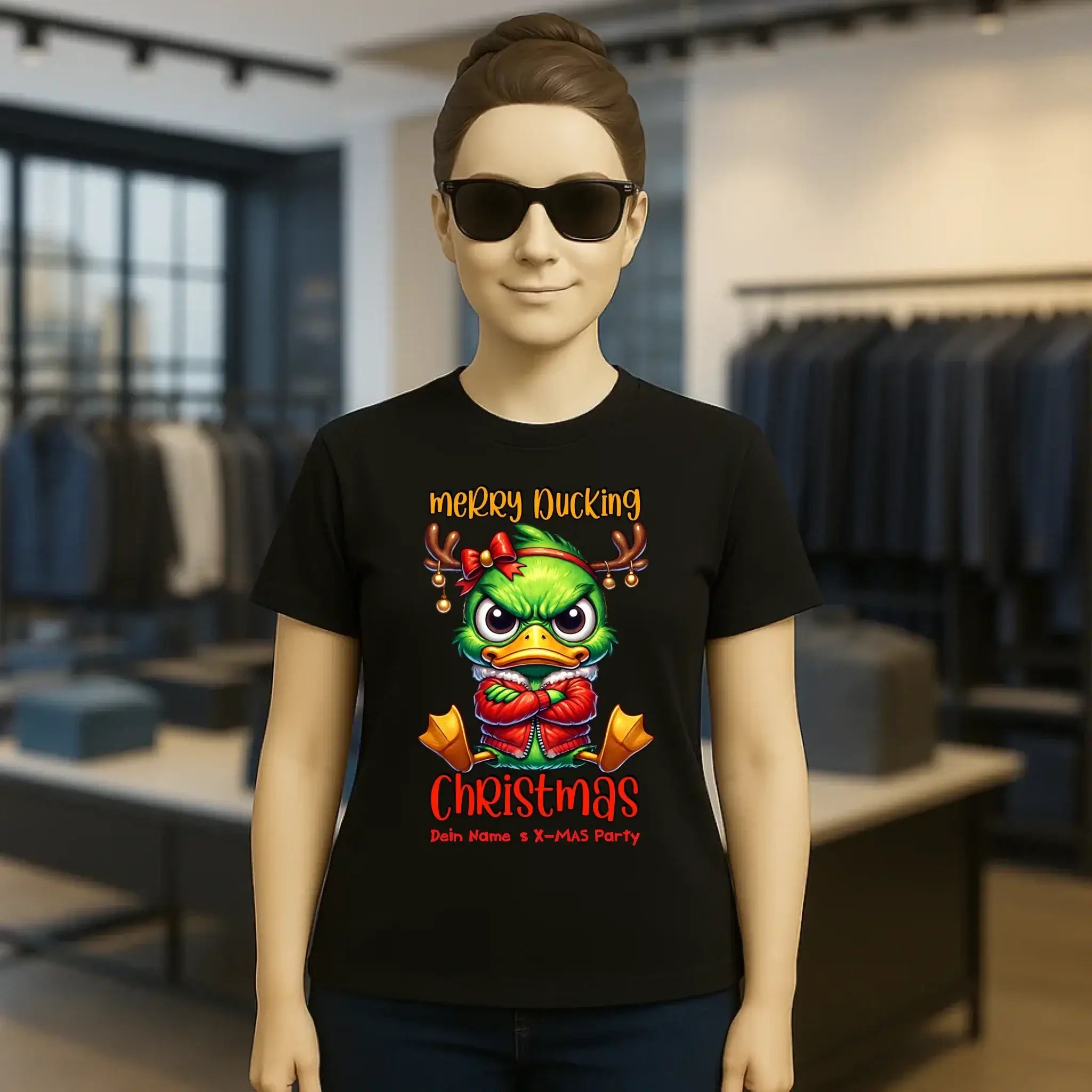 8in1-Kollektion: X-MAS Grinchmas Ducks + Wunschtext • 15 Enten-Motive zur Auswahl • personalisiert • diverse Artikel