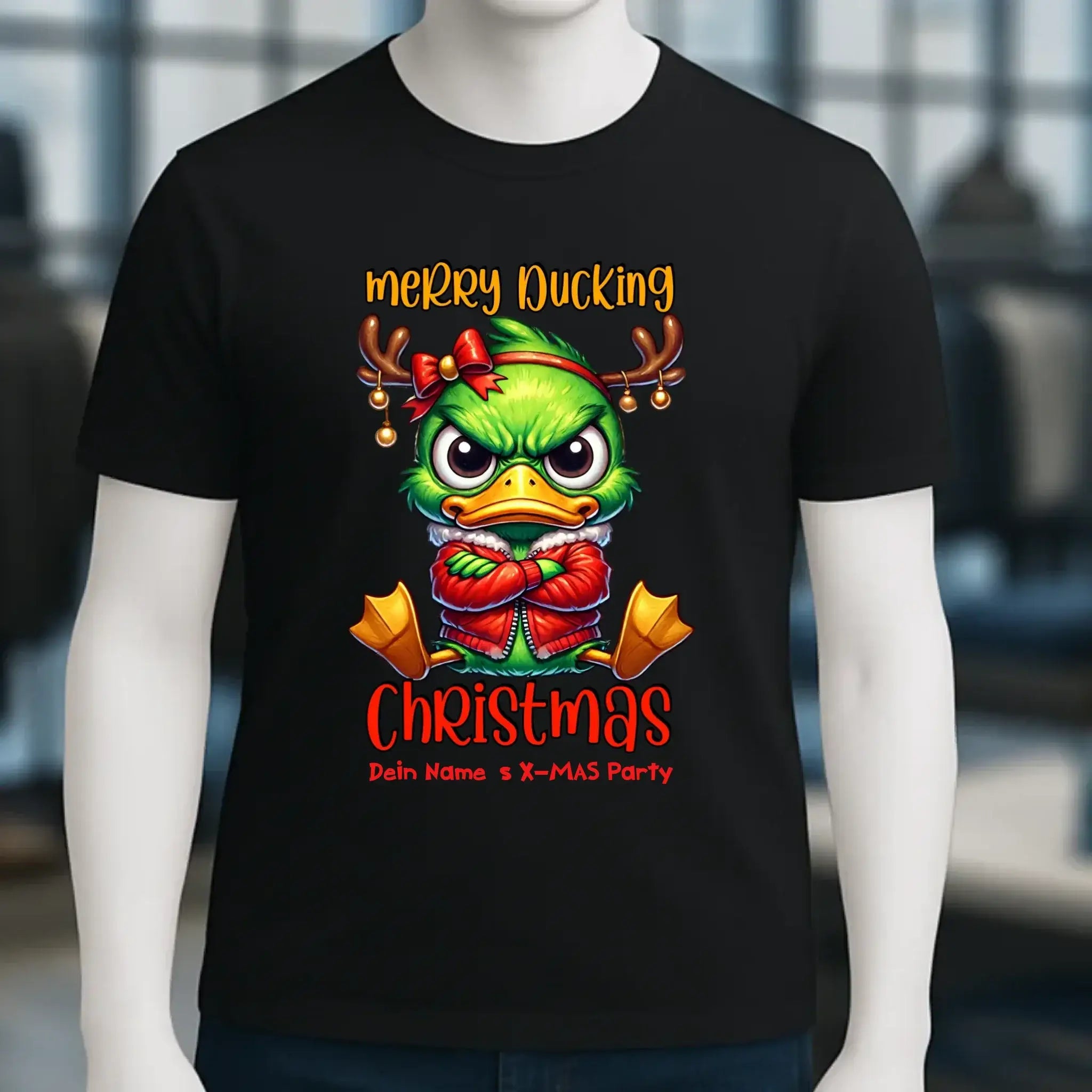 8in1-Kollektion: X-MAS Grinchmas Ducks + Wunschtext • 15 Enten-Motive zur Auswahl • personalisiert • diverse Artikel