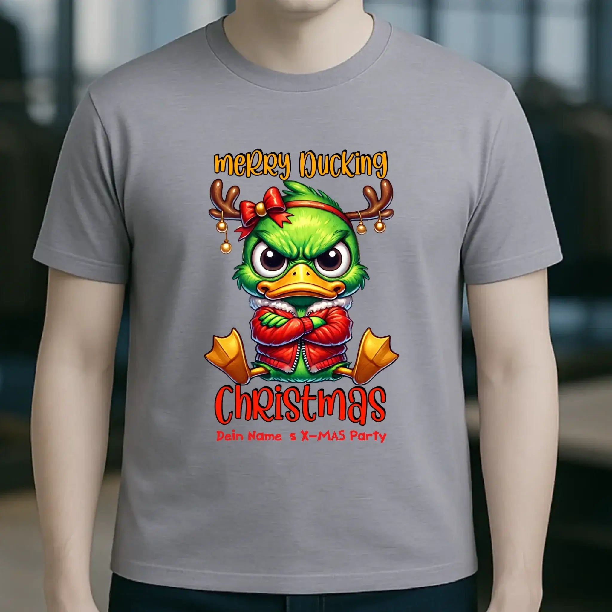 8in1-Kollektion: X-MAS Grinchmas Ducks + Wunschtext • 15 Enten-Motive zur Auswahl • personalisiert • diverse Artikel