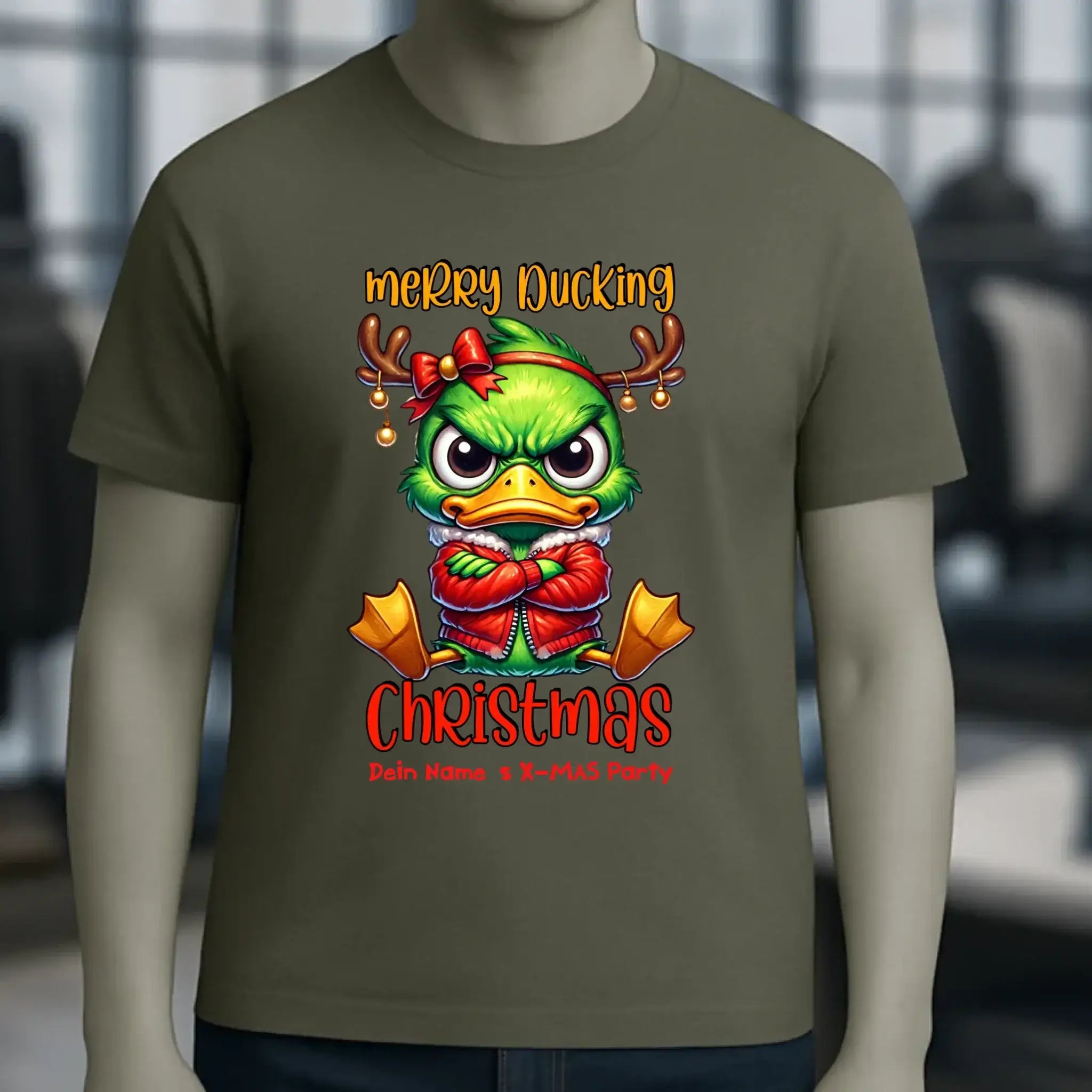 8in1-Kollektion: X-MAS Grinchmas Ducks + Wunschtext • 15 Enten-Motive zur Auswahl • personalisiert • diverse Artikel