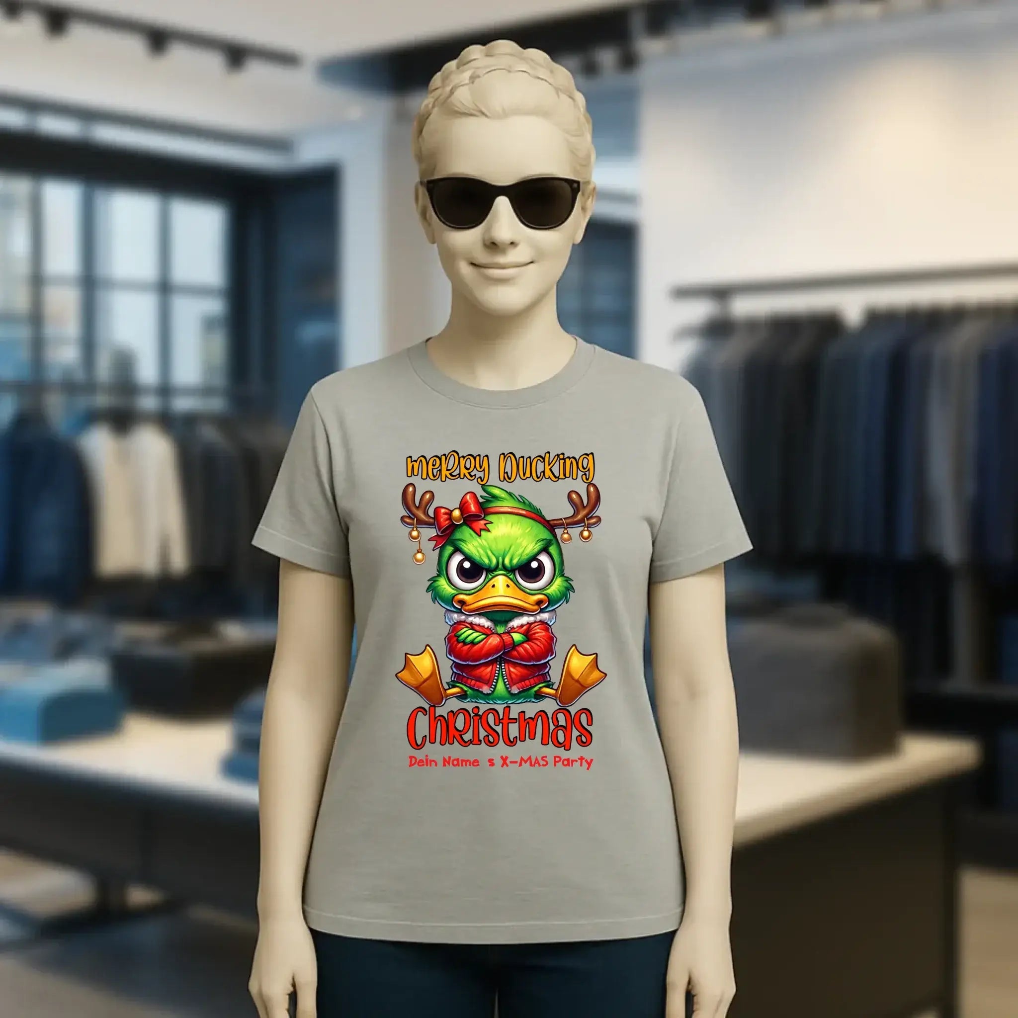 8in1-Kollektion: X-MAS Grinchmas Ducks + Wunschtext • 15 Enten-Motive zur Auswahl • personalisiert • diverse Artikel