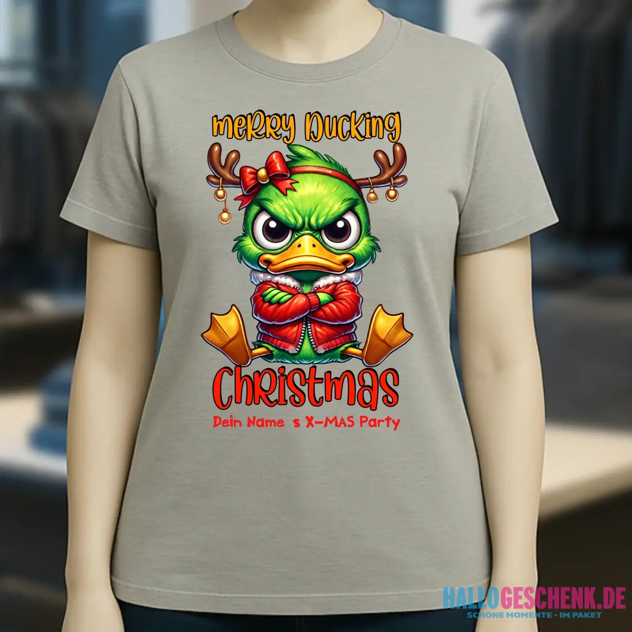 8in1-Kollektion: X-MAS Grinchmas Ducks + Wunschtext • 15 Enten-Motive zur Auswahl • personalisiert • diverse Artikel
