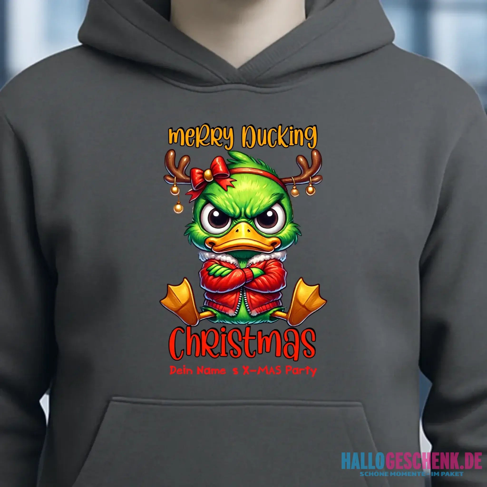 8in1-Kollektion: X-MAS Grinchmas Ducks + Wunschtext • 15 Enten-Motive zur Auswahl • personalisiert • diverse Artikel