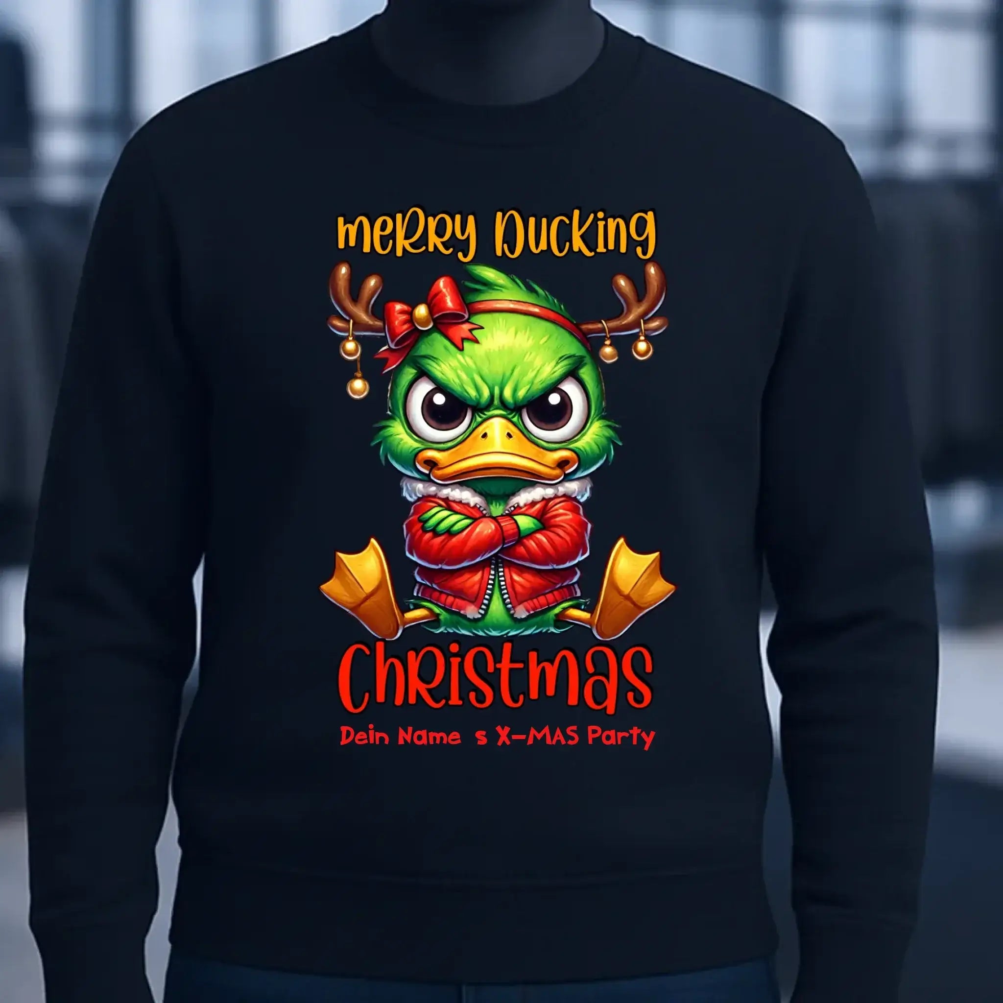 8in1-Kollektion: X-MAS Grinchmas Ducks + Wunschtext • 15 Enten-Motive zur Auswahl • personalisiert • diverse Artikel