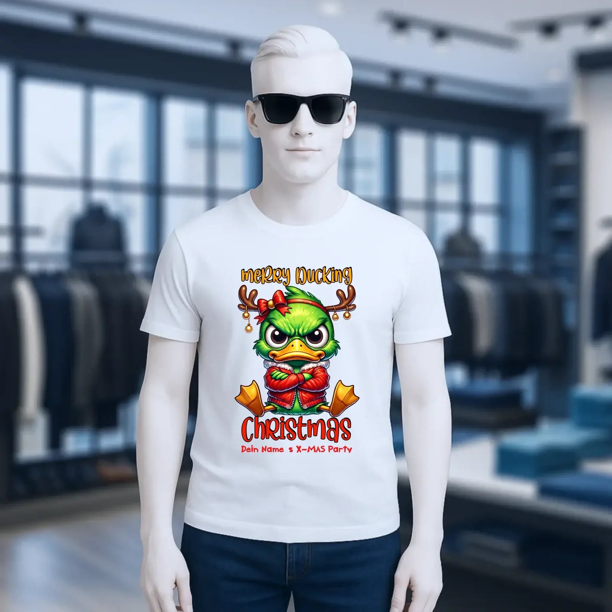 8in1-Kollektion: X-MAS Grinchmas Ducks + Wunschtext • 15 Enten-Motive zur Auswahl • personalisiert • diverse Artikel