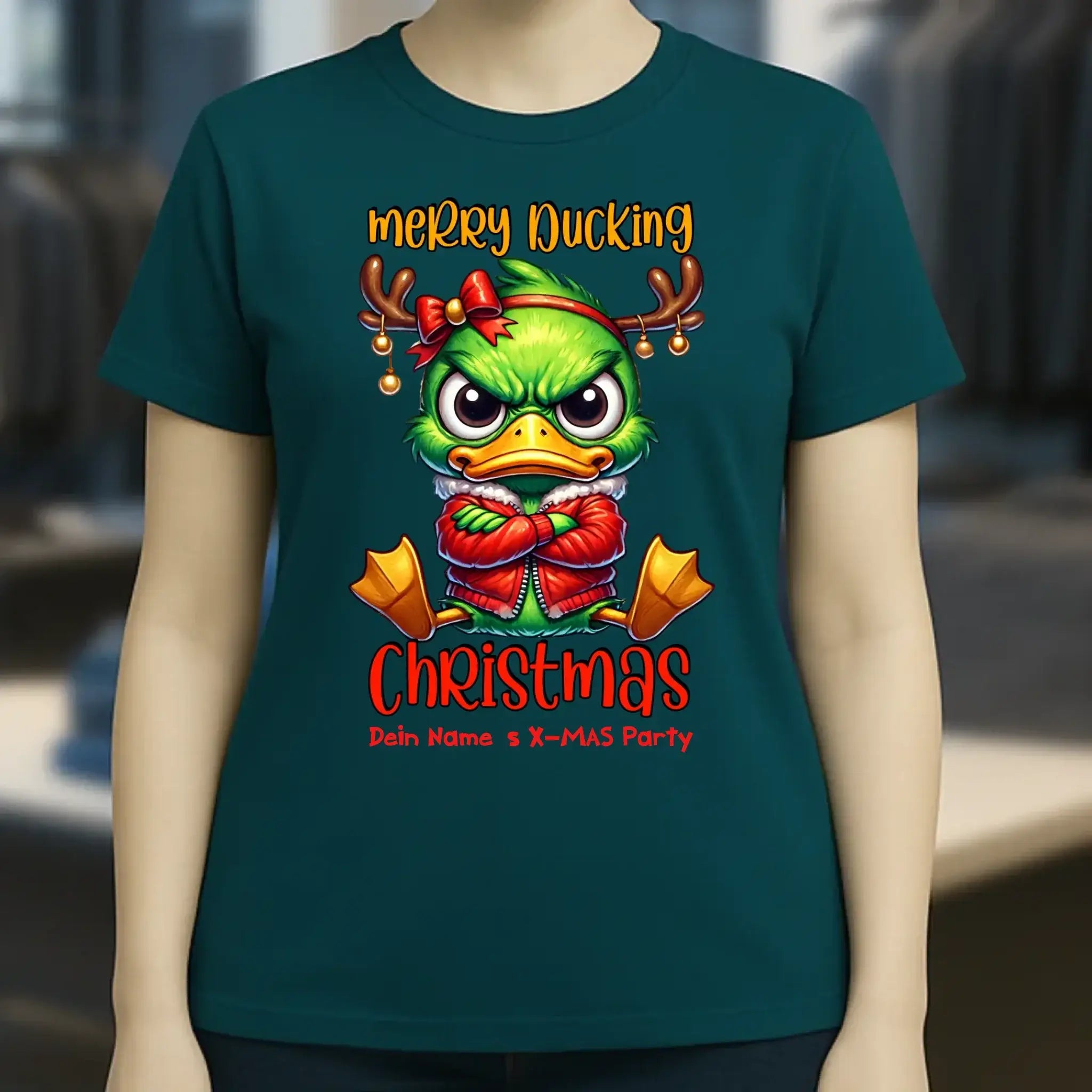 8in1-Kollektion: X-MAS Grinchmas Ducks + Wunschtext • 15 Enten-Motive zur Auswahl • personalisiert • diverse Artikel