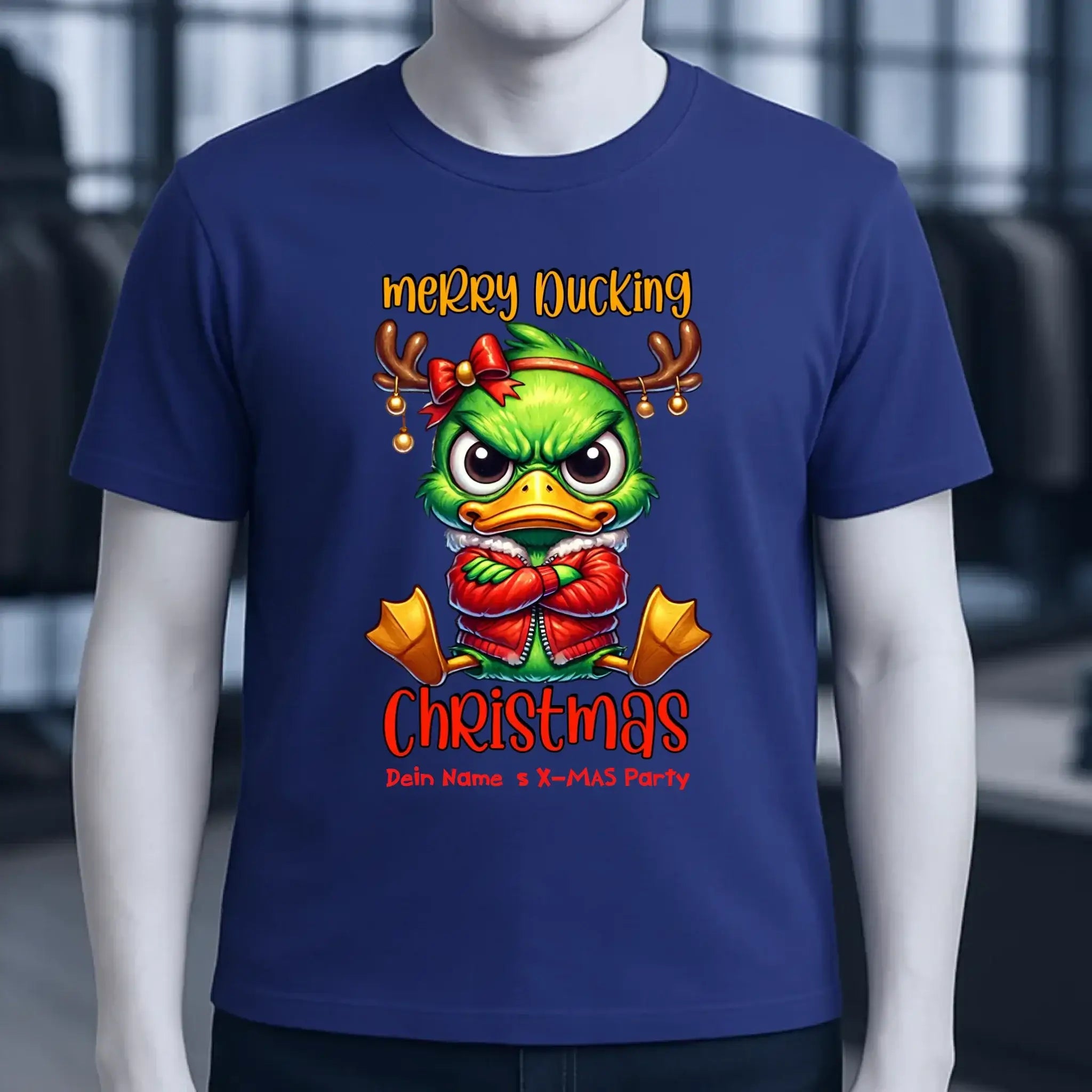 8in1-Kollektion: X-MAS Grinchmas Ducks + Wunschtext • 15 Enten-Motive zur Auswahl • personalisiert • diverse Artikel