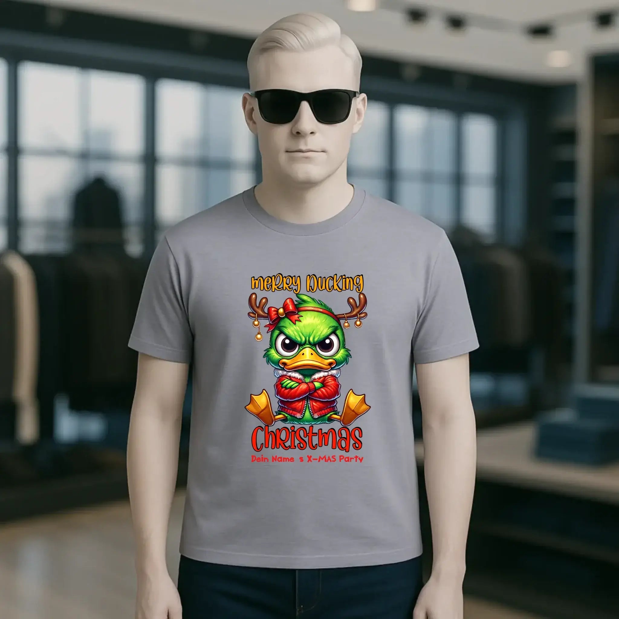 8in1-Kollektion: X-MAS Grinchmas Ducks + Wunschtext • 15 Enten-Motive zur Auswahl • personalisiert • diverse Artikel