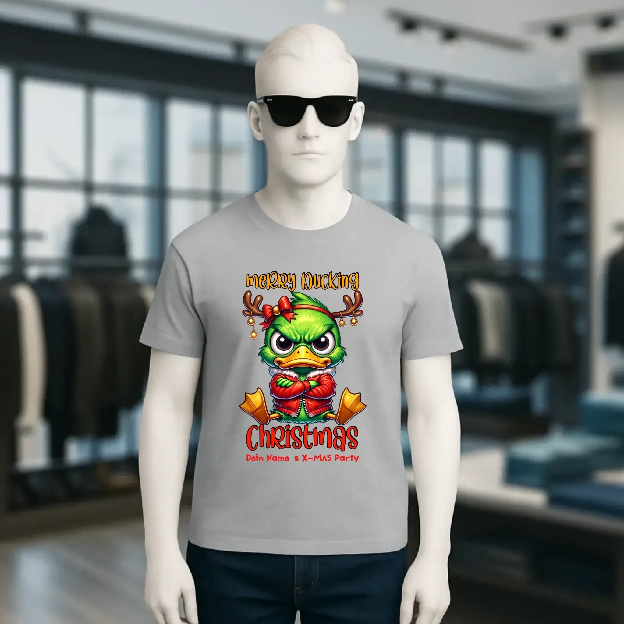 8in1-Kollektion: X-MAS Grinchmas Ducks + Wunschtext • 15 Enten-Motive zur Auswahl • personalisiert • diverse Artikel