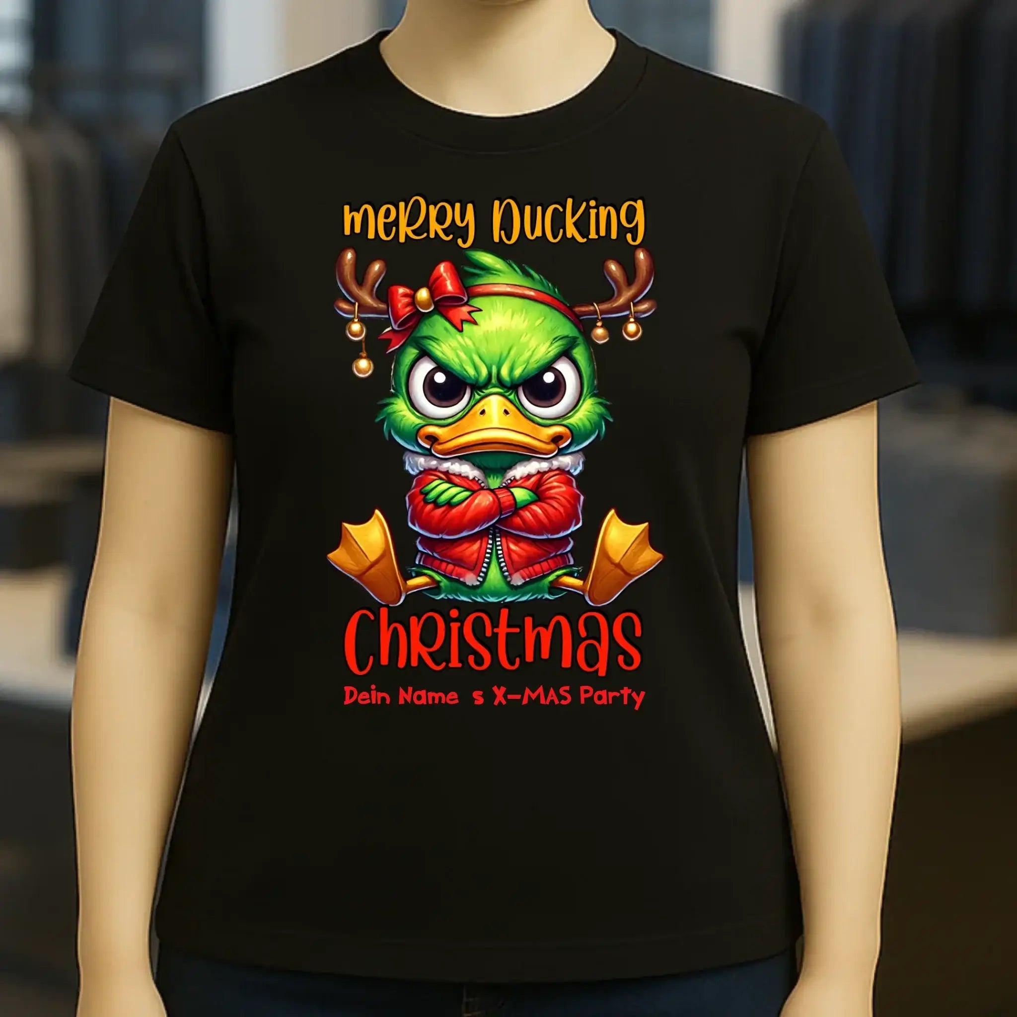 8in1-Kollektion: X-MAS Grinchmas Ducks + Wunschtext • 15 Enten-Motive zur Auswahl • personalisiert • diverse Artikel
