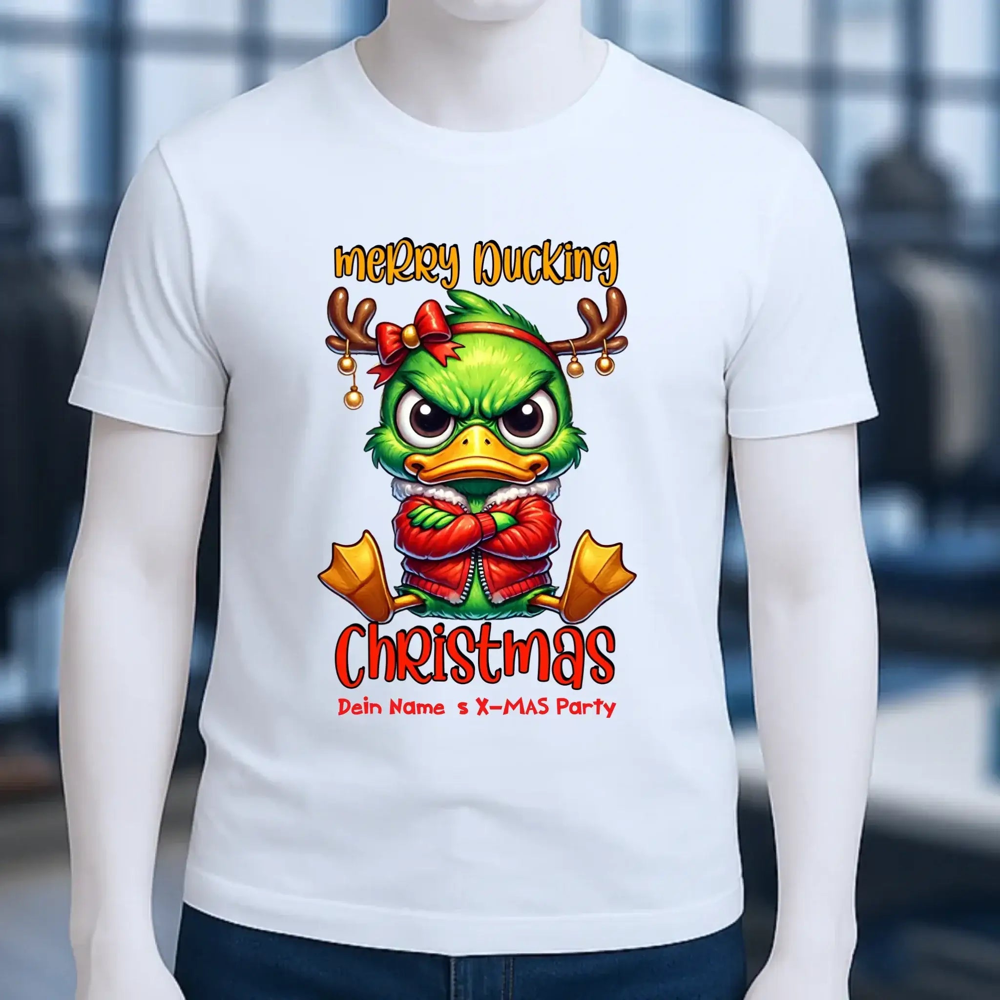 8in1-Kollektion: X-MAS Grinchmas Ducks + Wunschtext • 15 Enten-Motive zur Auswahl • personalisiert • diverse Artikel