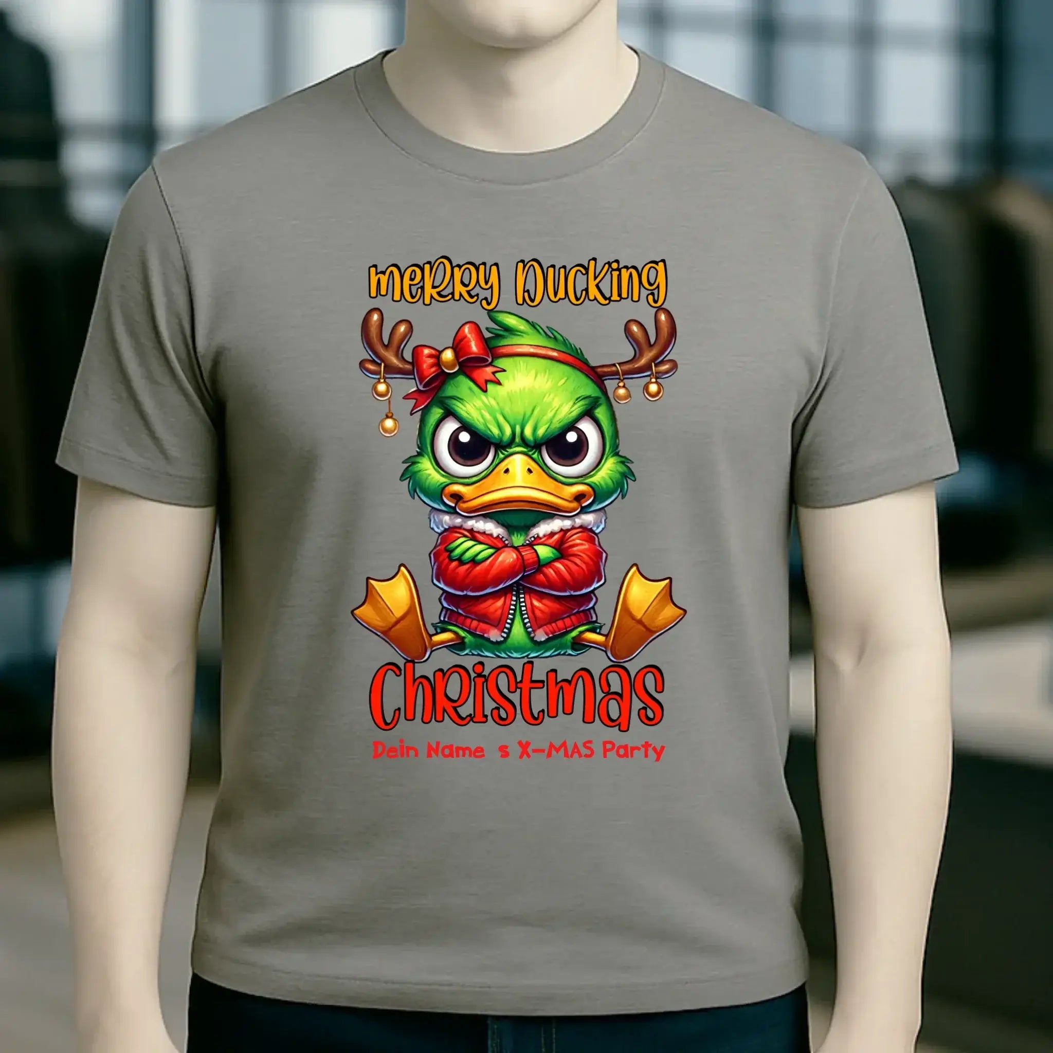 8in1-Kollektion: X-MAS Grinchmas Ducks + Wunschtext • 15 Enten-Motive zur Auswahl • personalisiert • diverse Artikel