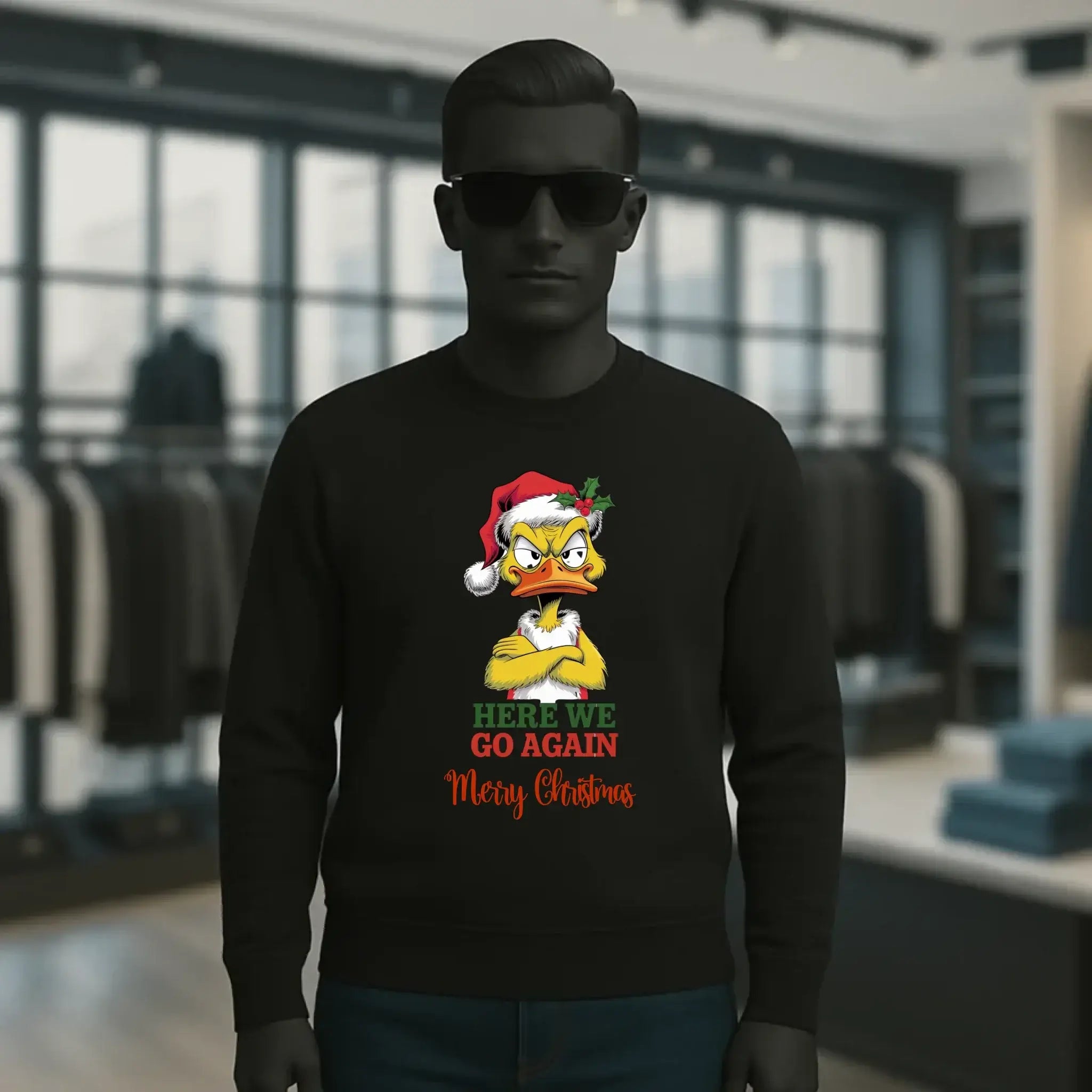 8in1-Kollektion: X-MAS Yellow Sarcastic Ducks + Wunschtext • 12 lustige Enten-Motive zur Auswahl • personalisiert • diverse Artikel