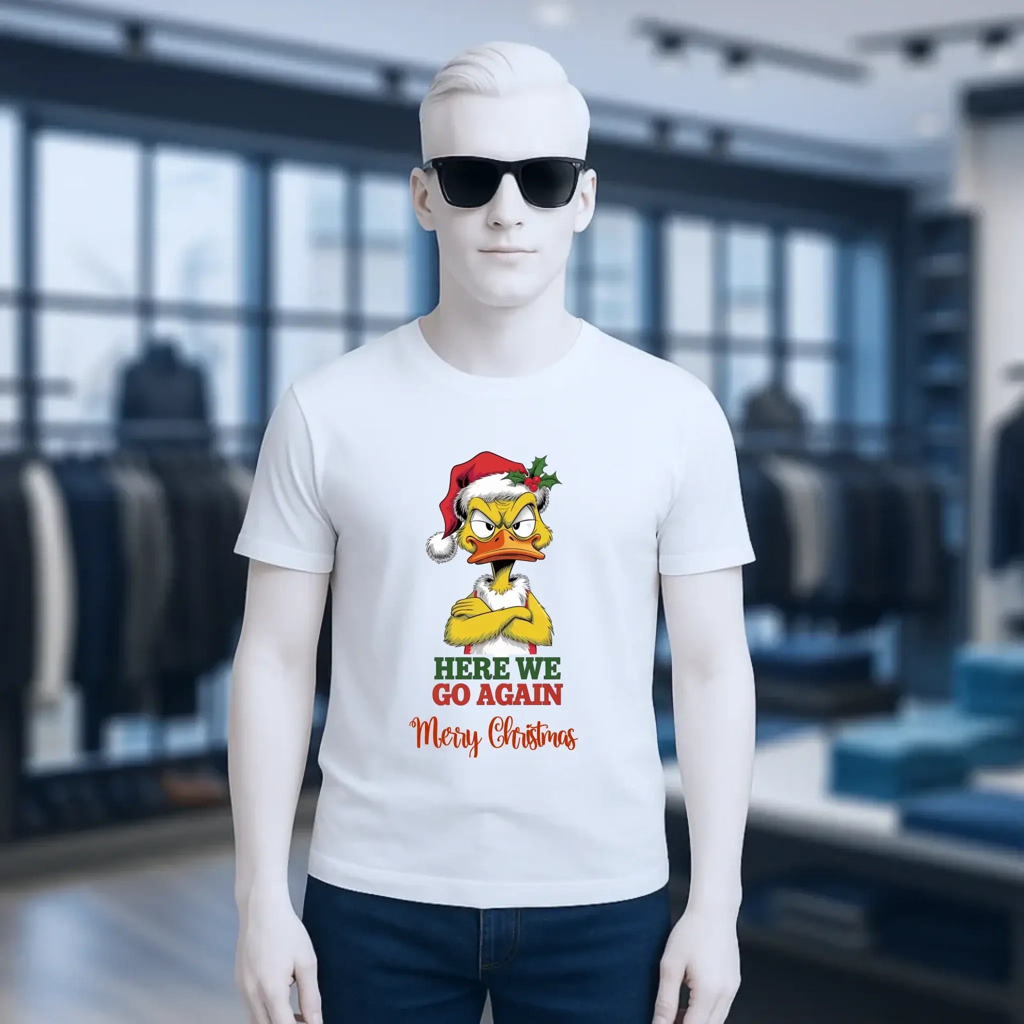 8in1-Kollektion: X-MAS Yellow Sarcastic Ducks + Wunschtext • 12 lustige Enten-Motive zur Auswahl • personalisiert • diverse Artikel