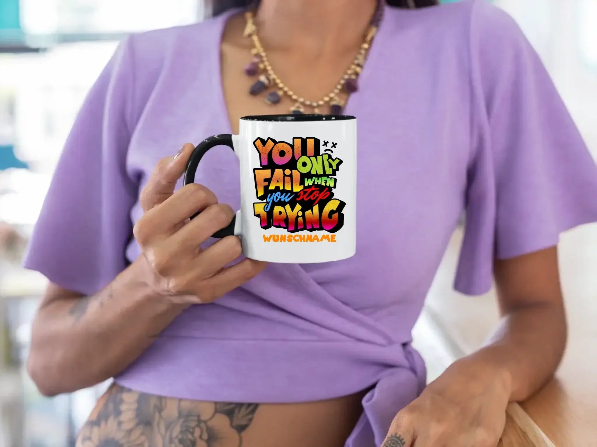 11-oz-color-rim-mug-mockup-of-a-tattooed-woman-leaning-on-a-bar-27841