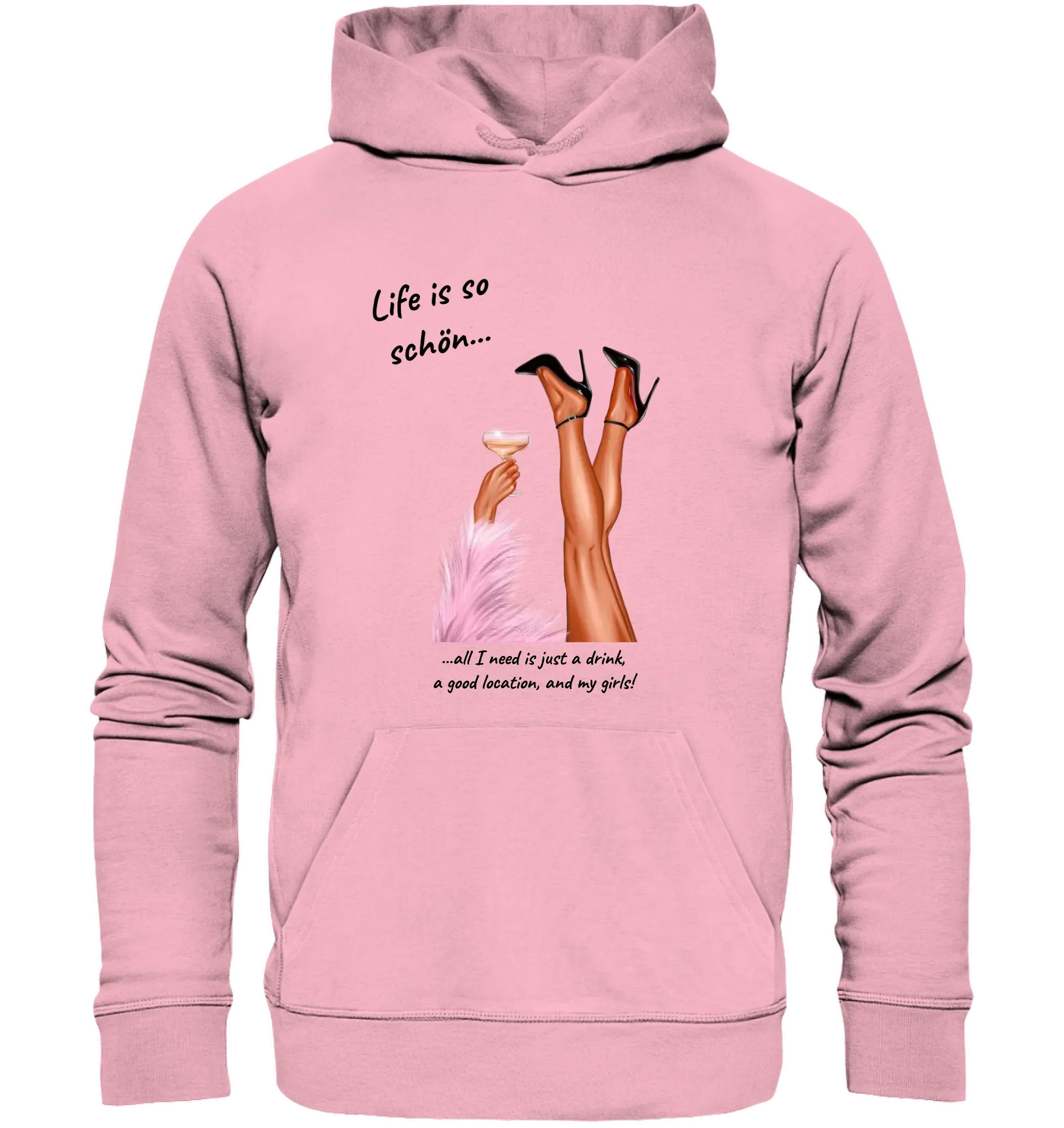 Ladies: Party-Beine • mehrere Artikel • ’Statement-Collection’ • Wunschtext • personalisierte Figuren - Unisex Hoodie