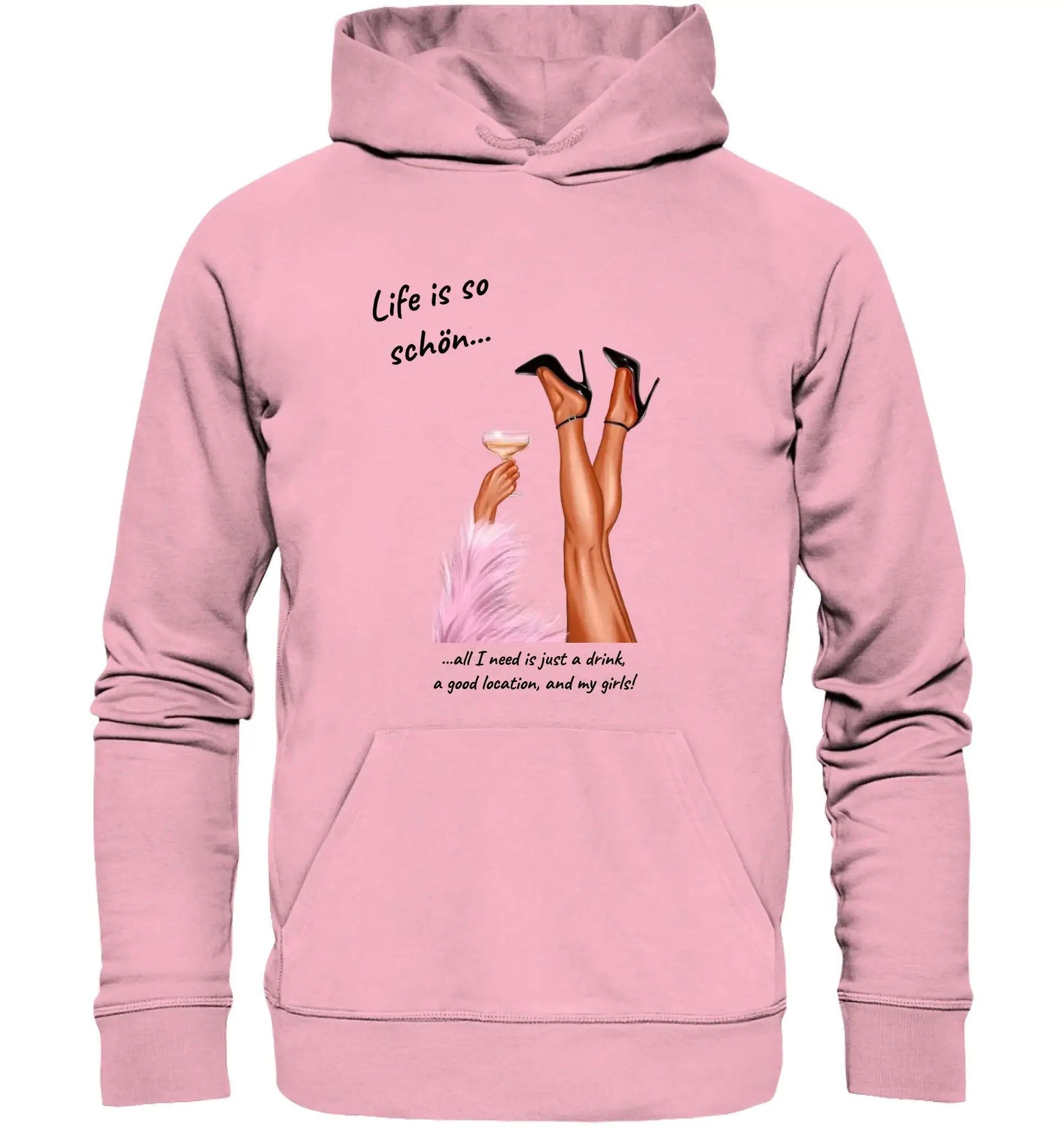 Ladies: Party-Beine • mehrere Artikel • ’Statement-Collection’ • Wunschtext • personalisierte Figuren - Unisex Hoodie