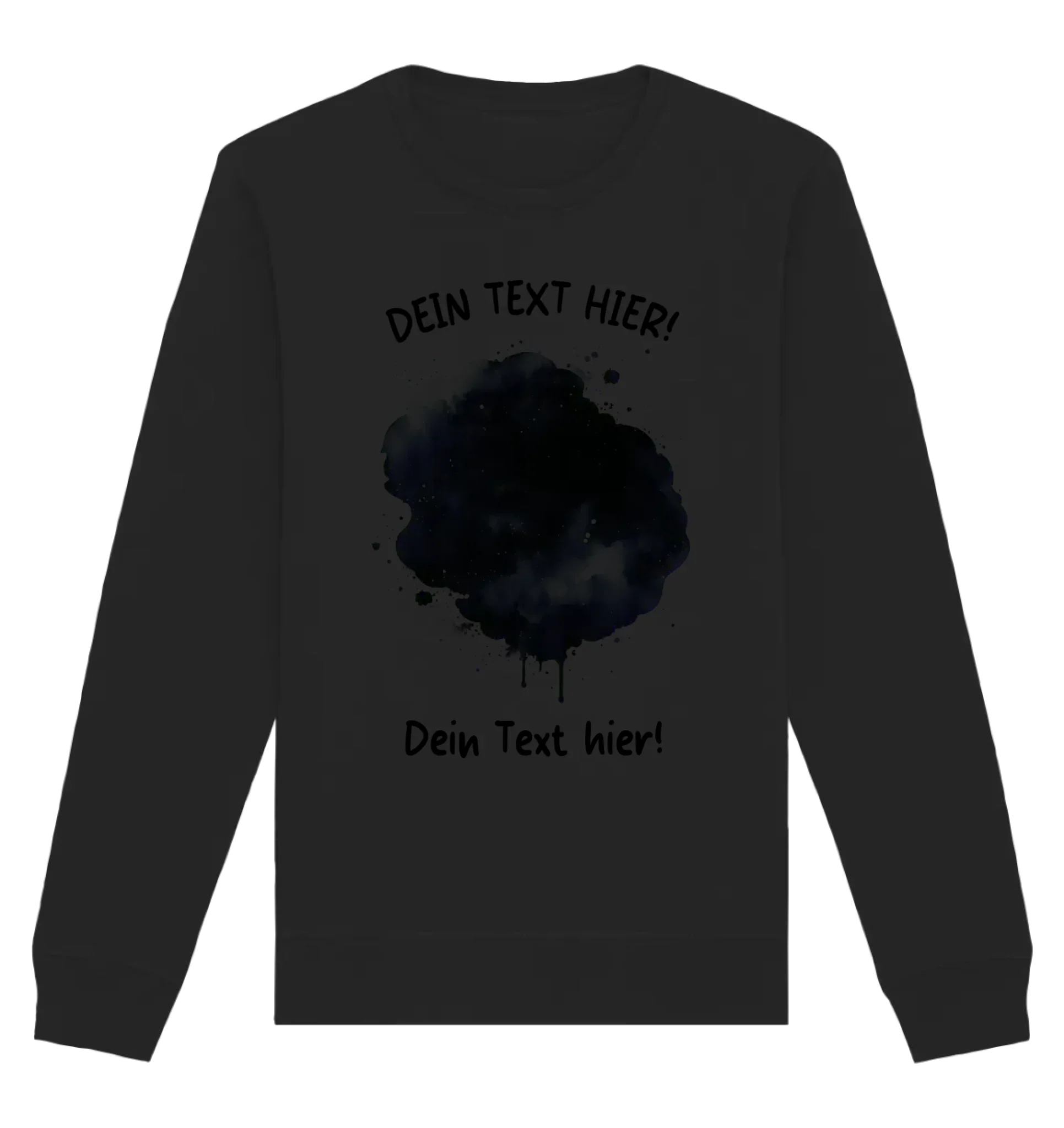 KI-Cartoon-Effekt Splash • mehrere Artikel • ’Statement-Collection’ • Wunschtext • Mein Fotomotiv - Unisex Sweatshirt