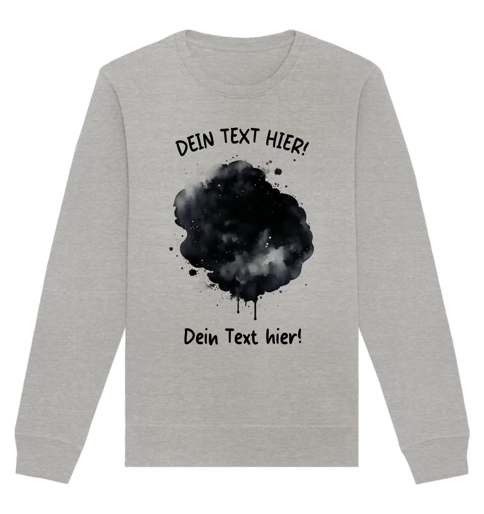 KI-Cartoon-Effekt Splash • mehrere Artikel • ’Statement-Collection’ • Wunschtext • Mein Fotomotiv - Unisex Sweatshirt