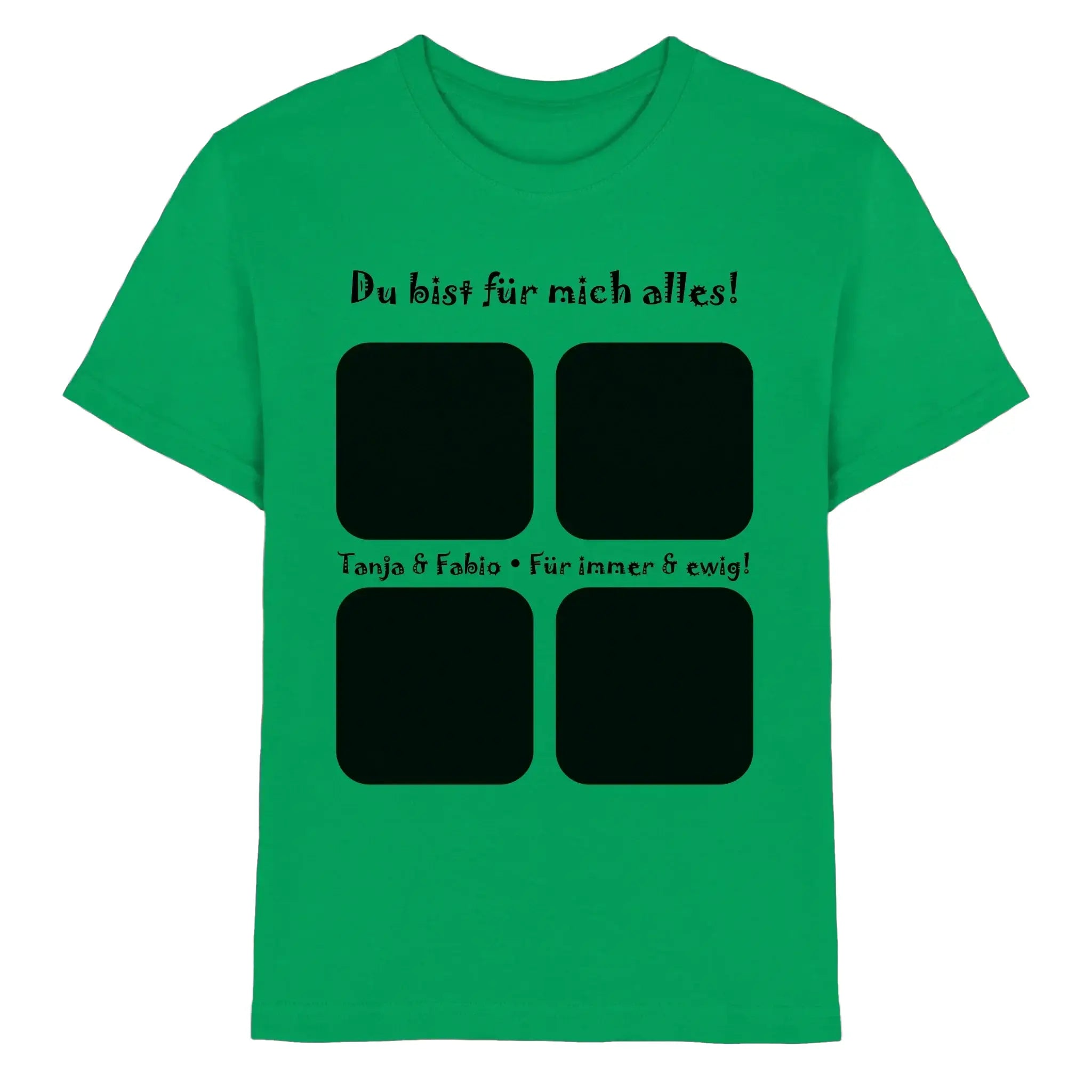 4er-Collage • mehrere Artikel • ’Statement-Collection’ • Wunschtext • Mein Fotomotiv - Premium Kinder T-Shirt