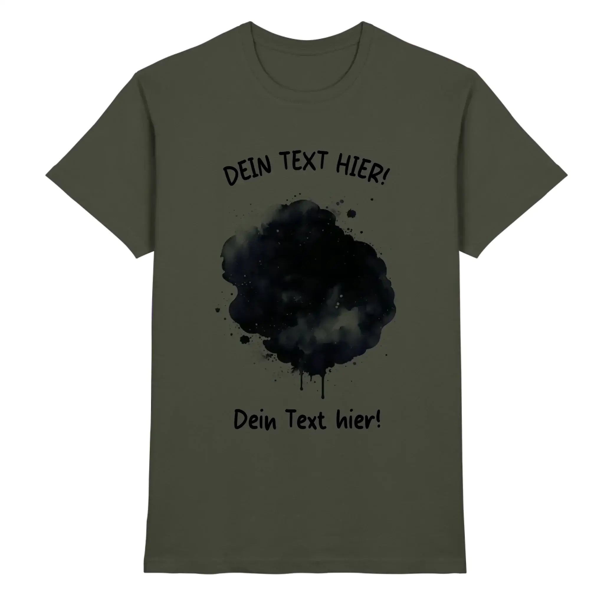 Farbklecks-Effekt • mehrere Artikel • ’Statement-Collection’ • Wunschtext • Mein Fotomotiv - Premium Herren T-Shirt