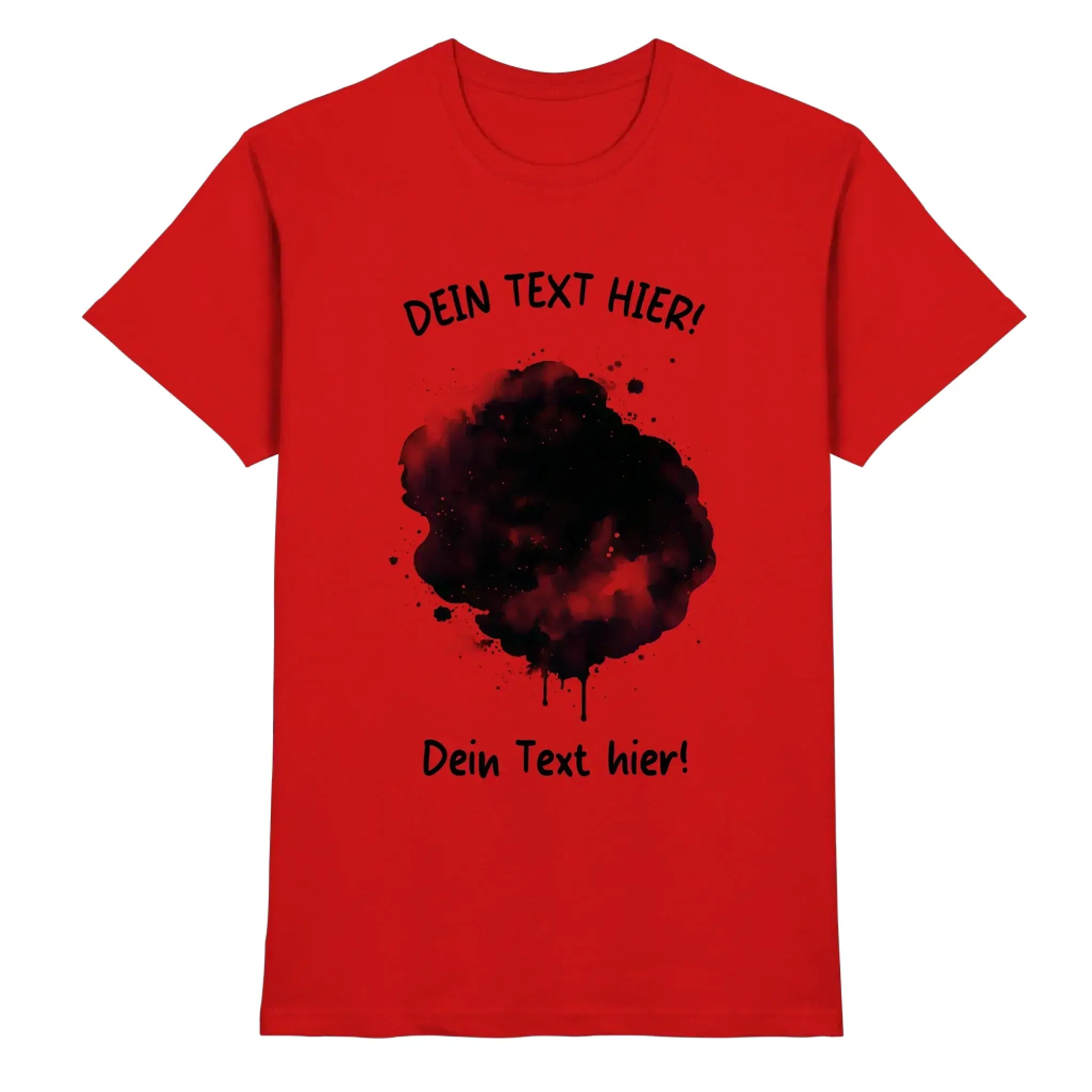 Farbklecks-Effekt • mehrere Artikel • ’Statement-Collection’ • Wunschtext • Mein Fotomotiv - Premium Herren T-Shirt