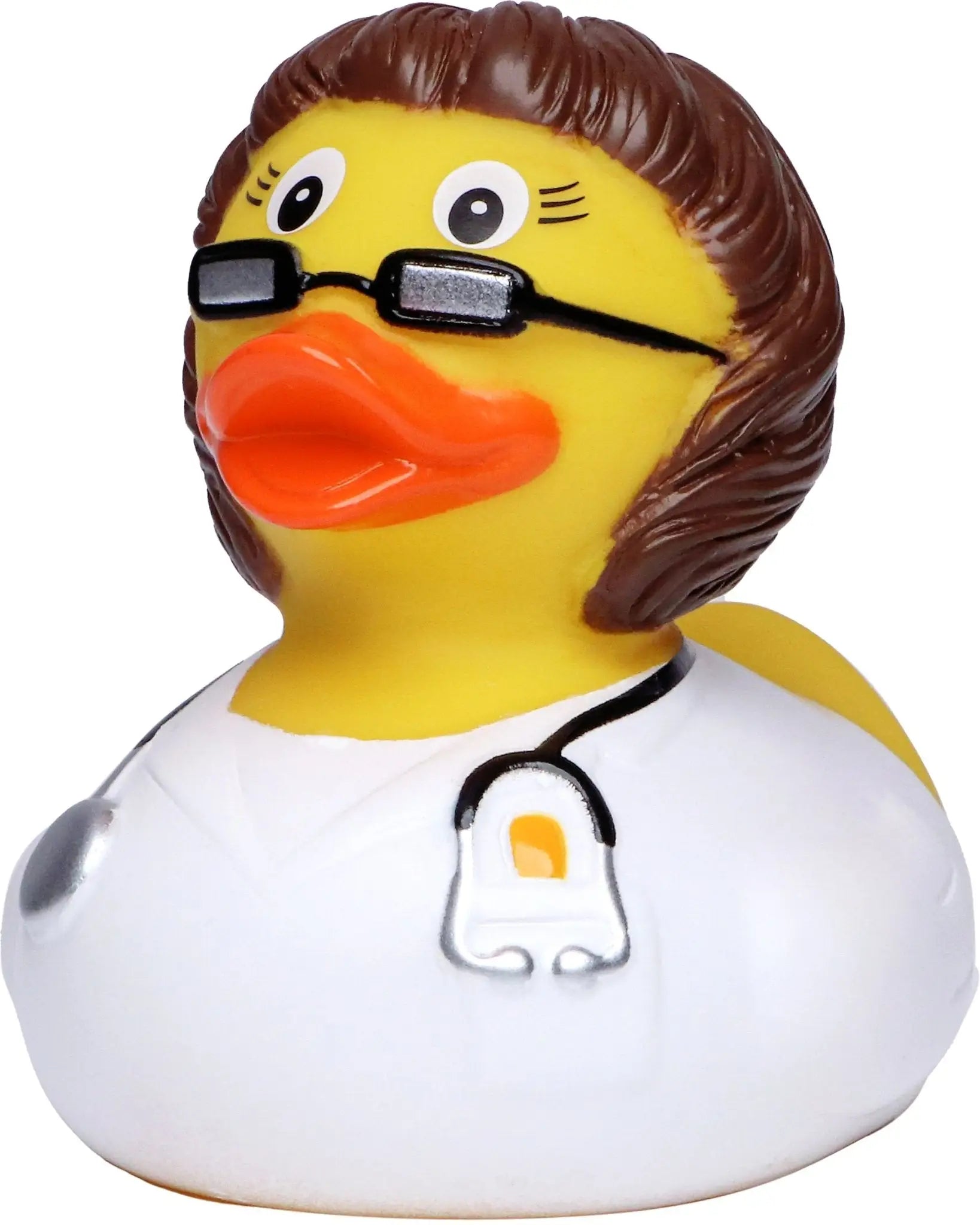 Ärztin • Brünette • Quietsche-Ente / Badeente