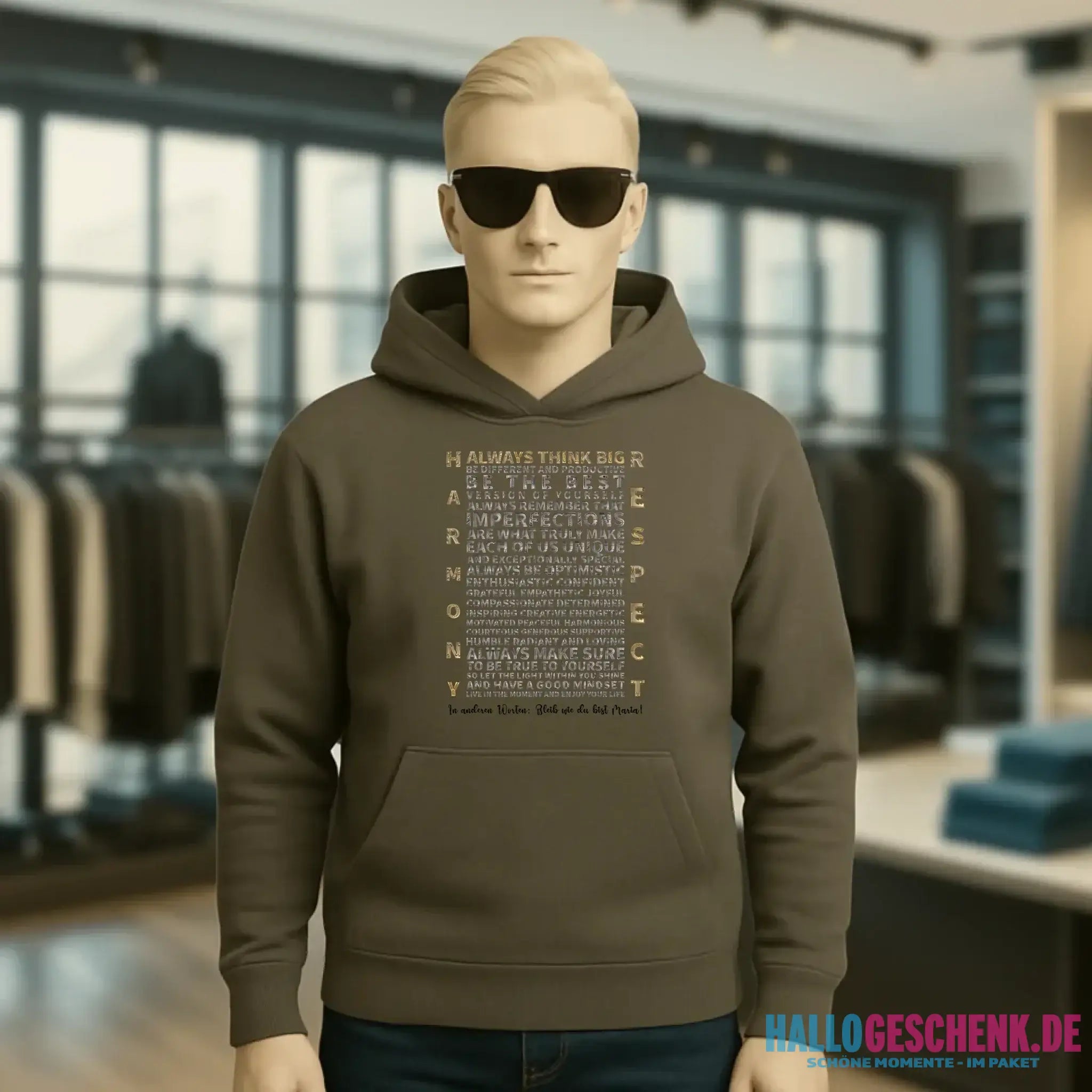 Always inspire • Unisex Premium Hoodie XS-5XL aus Bio-Baumwolle für Damen & Herren • Exklusivdesign • personalisiert