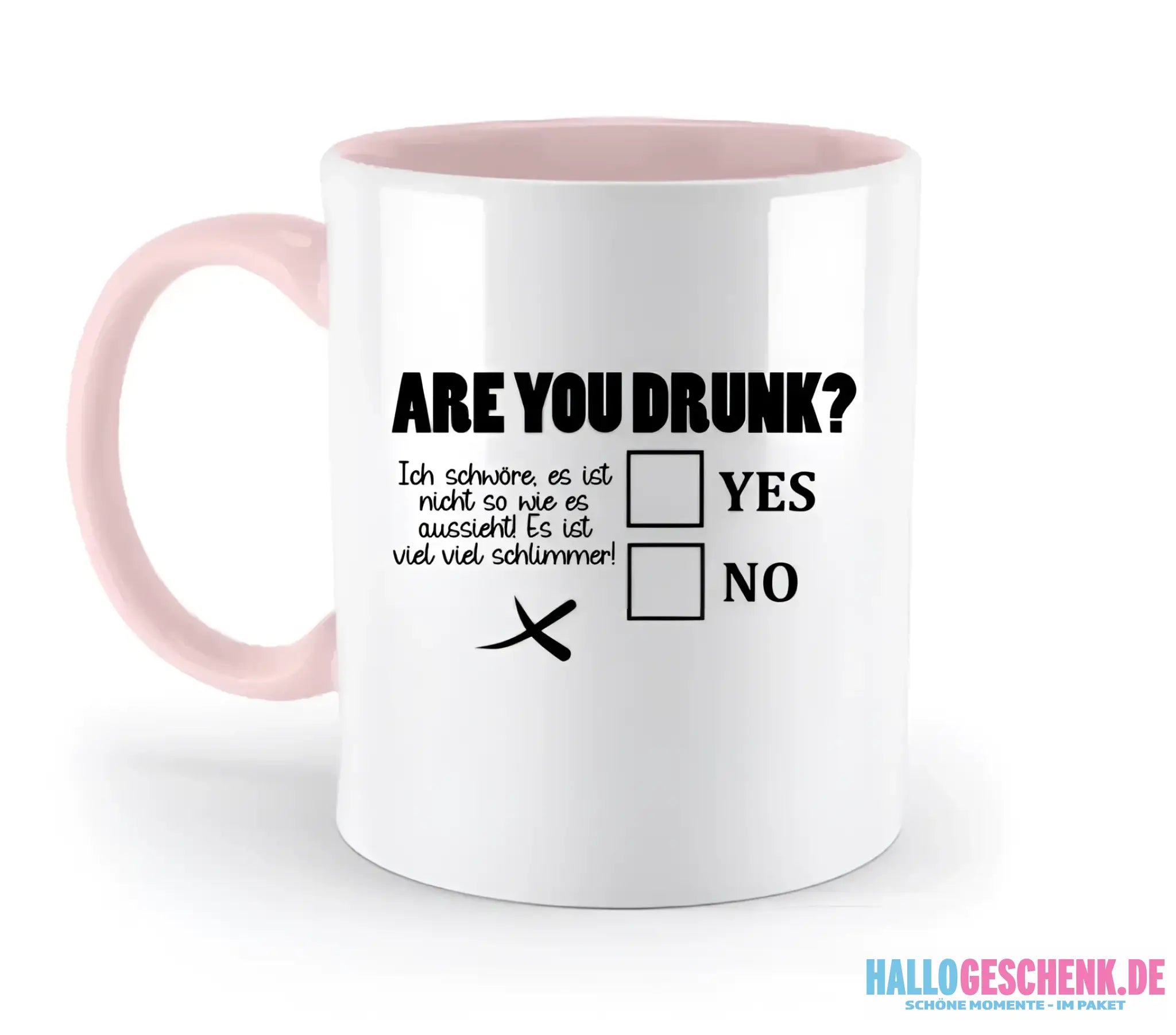 Are you drunk? • Passe den Text an • zweifarbige Tasse • Exklusivdesign • personalisiert