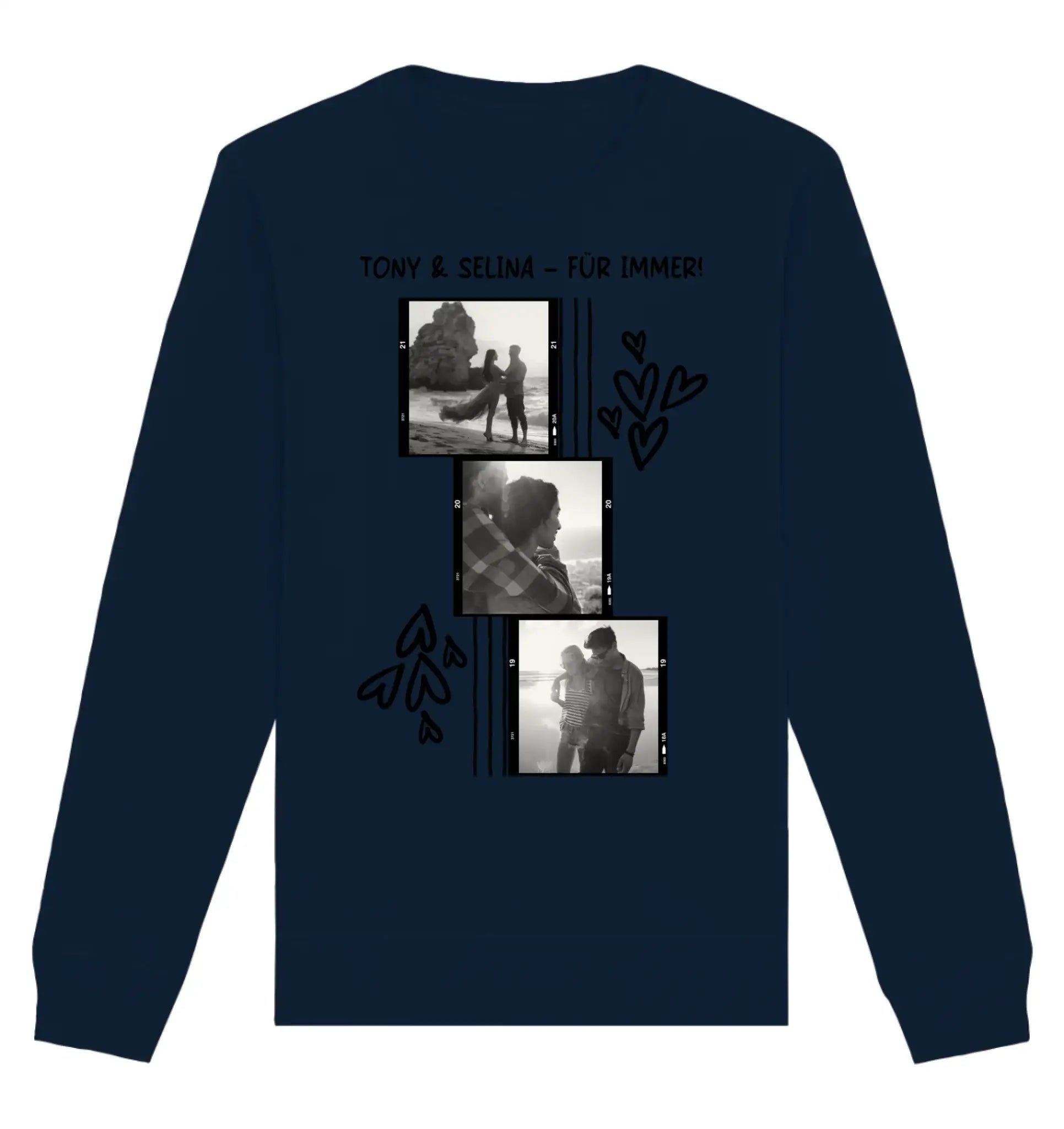 Art-Klecks • mehrere Artikel • ’Statement-Collection’ • Wunschtext • Mein Fotomotiv - Unisex Sweatshirt • Bio Premium