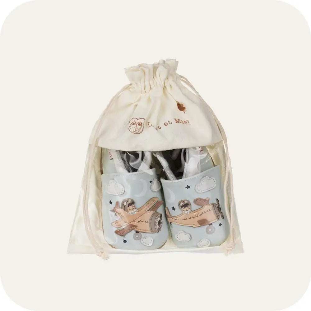 Aviator-Babyhausschuhe aus weichem Leder