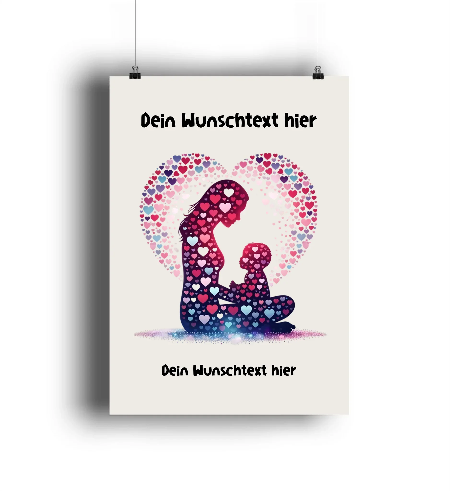 Mutter und Kind (17 Motive) • mehrere Artikel • ’Statement-Collection’ • Wunschtext • Mein Motiv • Beste Mama - POSTER