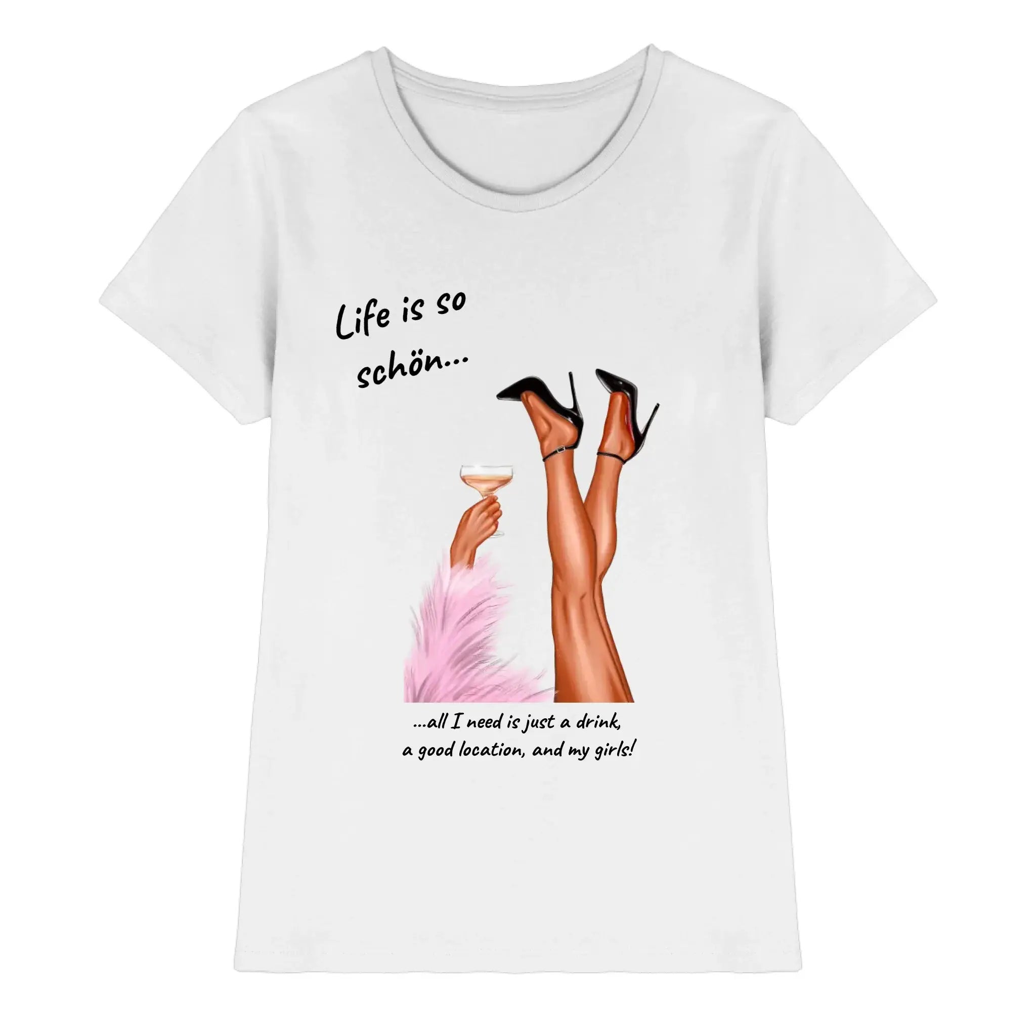 Ladies: Party-Beine • mehrere Artikel • ’Statement-Collection’ • Wunschtext • personalisierte Figuren - Premium Damen