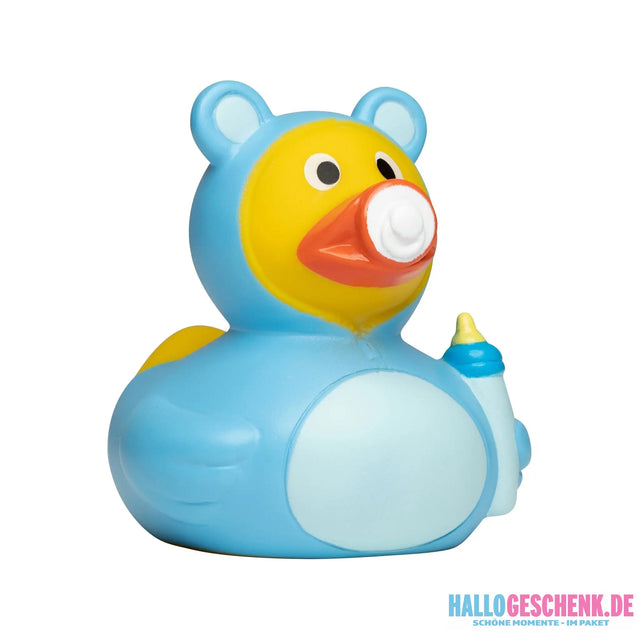 Baby Hellblau Junge Babyshower • Quietsche-Ente / Badeente