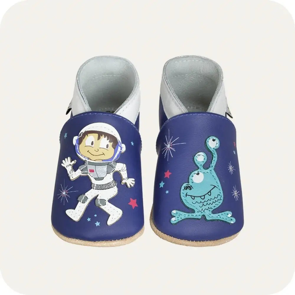 Babyschuhe aus weichem Leder Spationaute