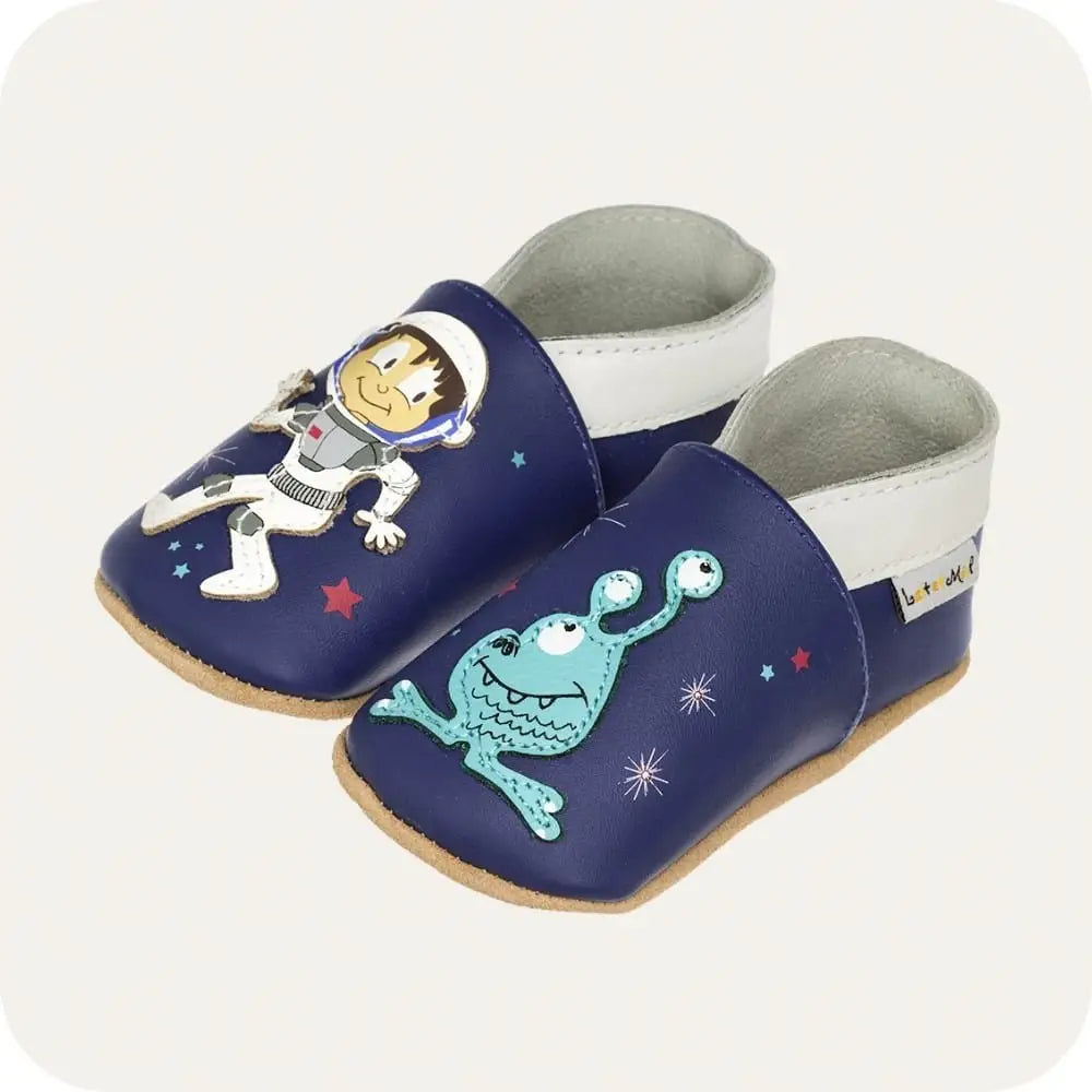 Babyschuhe aus weichem Leder Spationaute