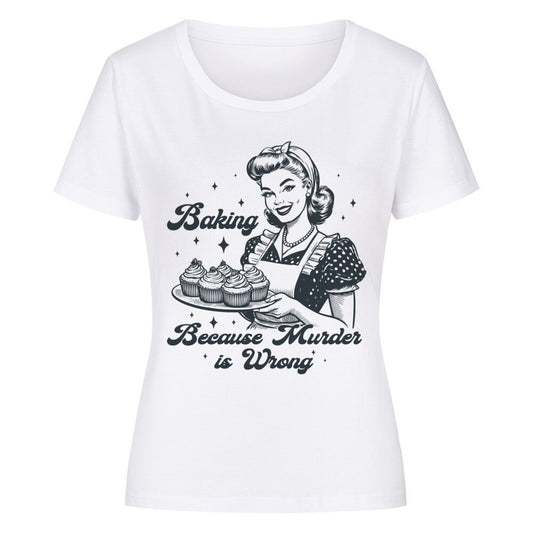 Backen - Damen Premium Organic Shirt Women - HalloGeschenk.de #geschenkideen# #personalisiert# #geschenk#