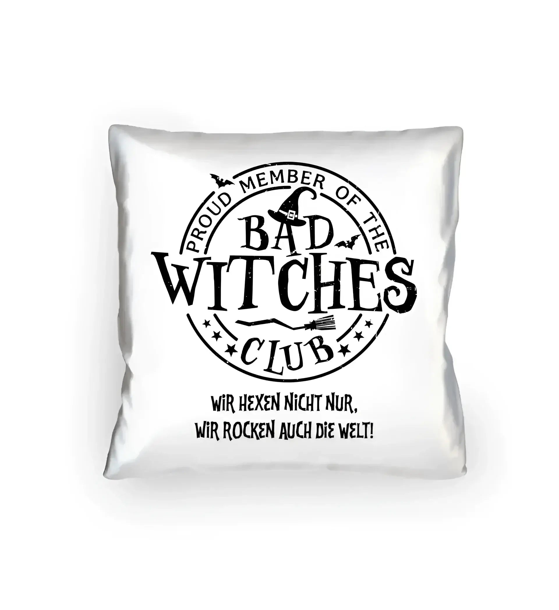 BAD WITCHES CLUB + Text • Halloween • Kissen 40x40 cm • personalisiert