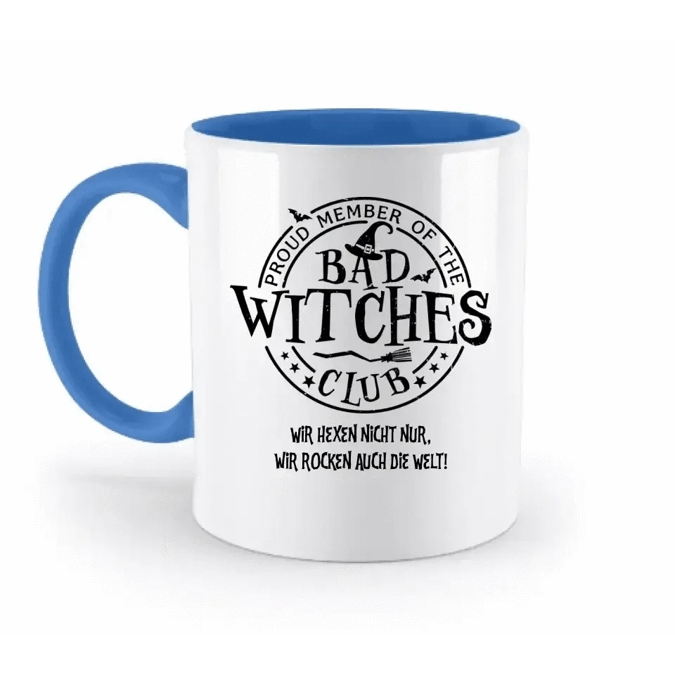 BAD WITCHES CLUB + Text • Halloween • zweifarbige Tasse • Exklusivdesign • personalisiert