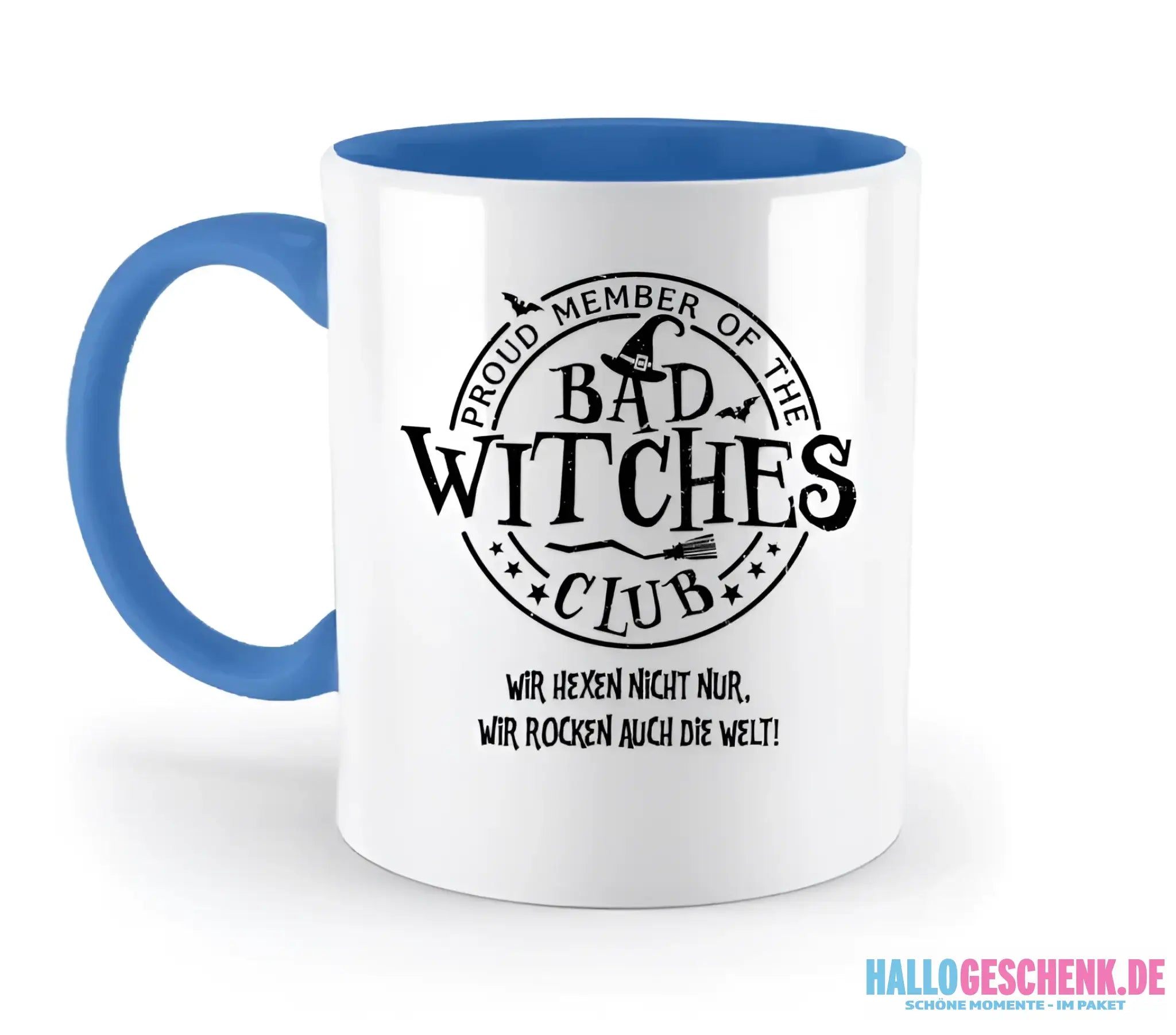BAD WITCHES CLUB + Text • Halloween • zweifarbige Tasse • Exklusivdesign • personalisiert