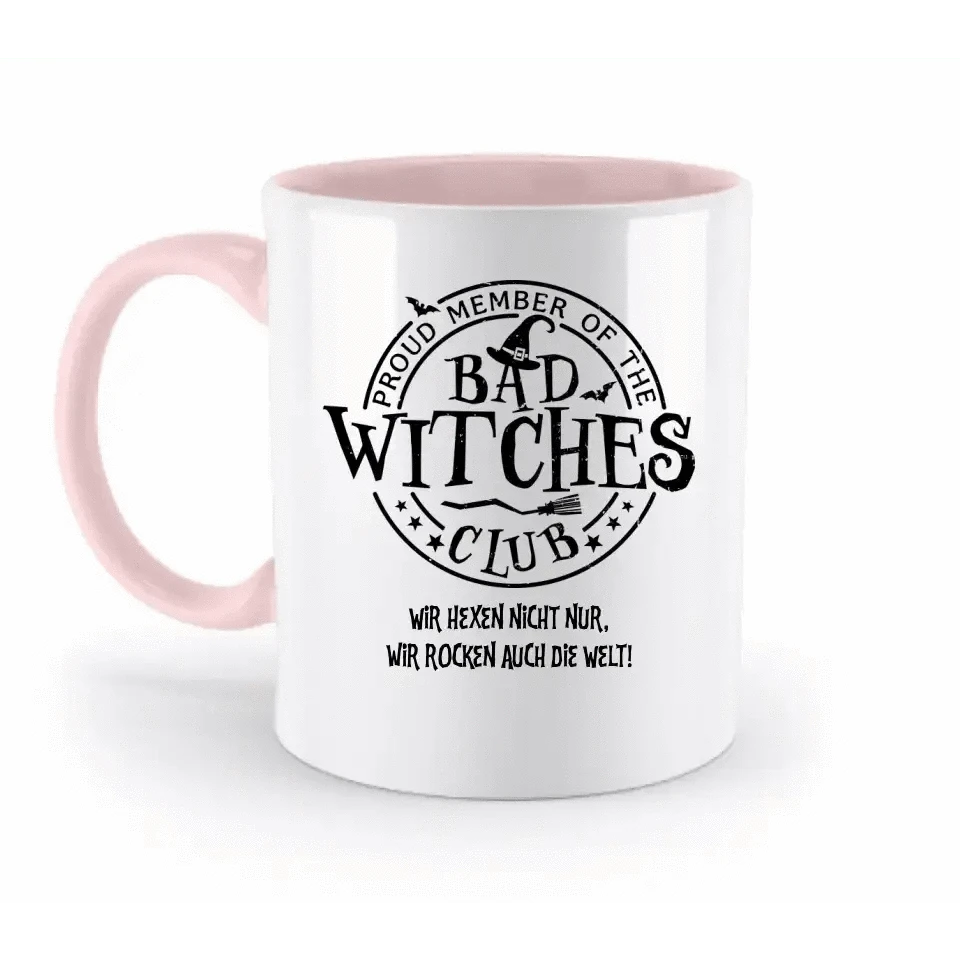 BAD WITCHES CLUB + Text • Halloween • zweifarbige Tasse • Exklusivdesign • personalisiert