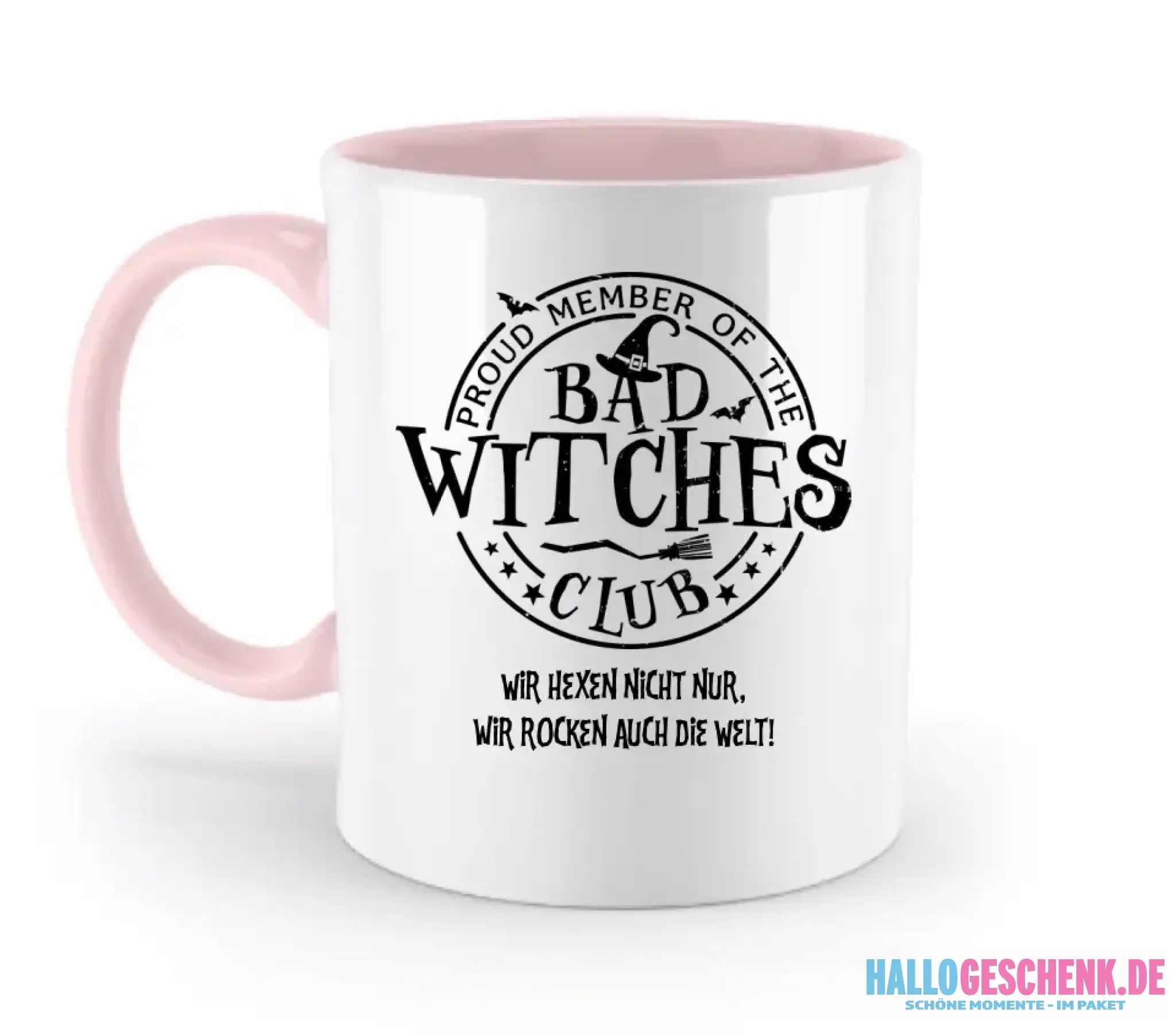 BAD WITCHES CLUB + Text • Halloween • zweifarbige Tasse • Exklusivdesign • personalisiert